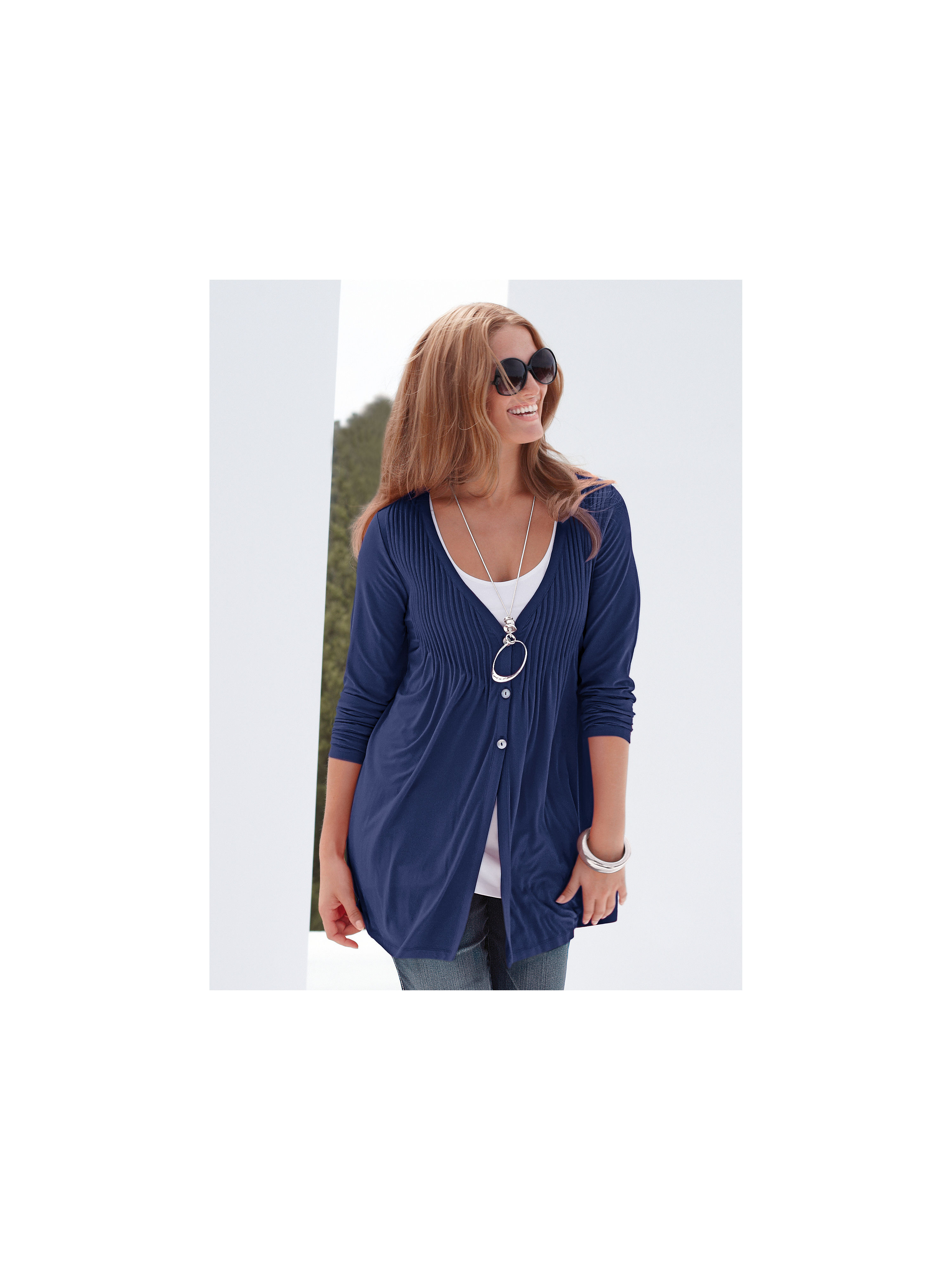Image of Shirt Jacket Anna Aura blue size: 30