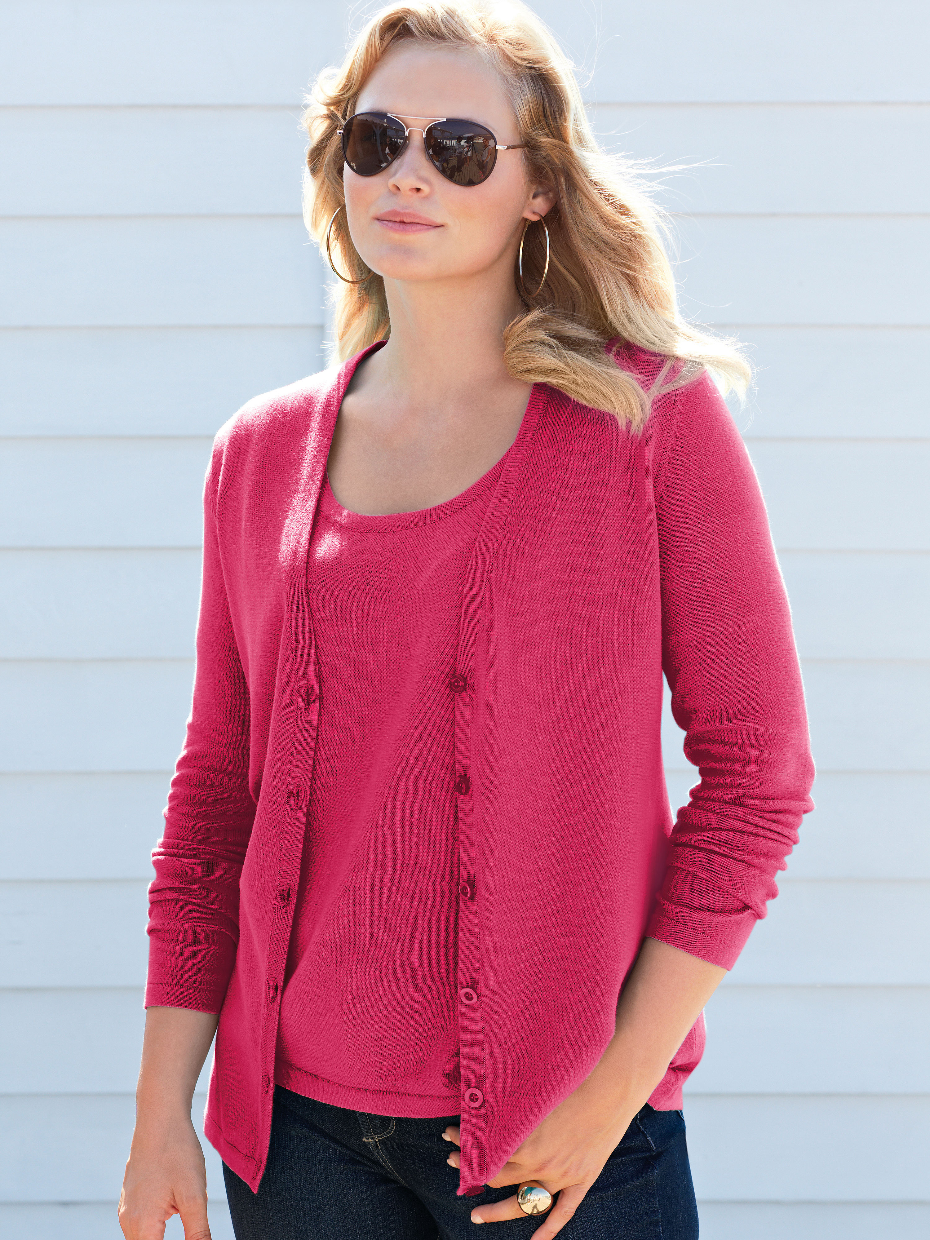 Image of Twin set Anna Aura bright pink size: 28