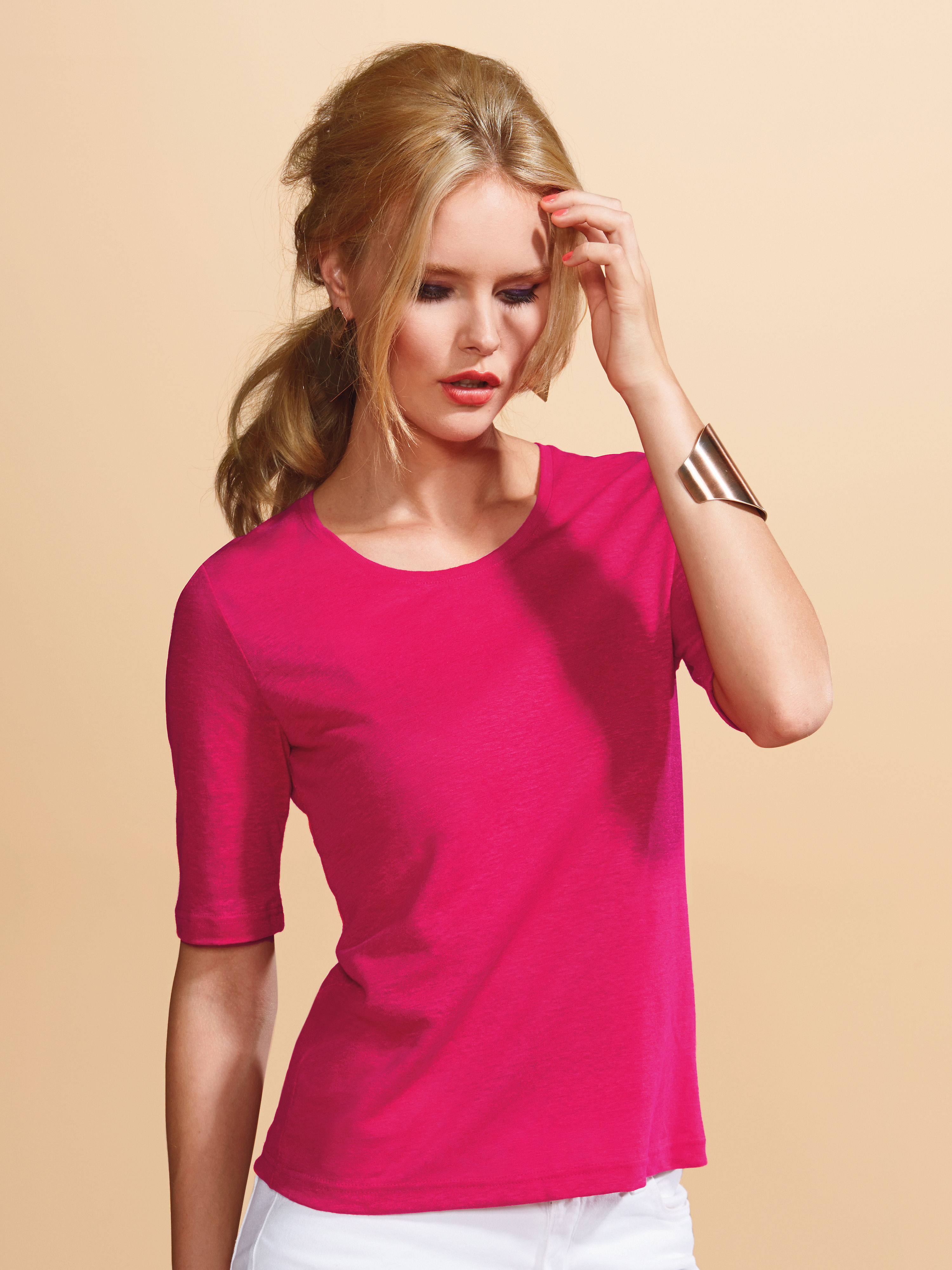 Image of Top ZAIDA bright pink