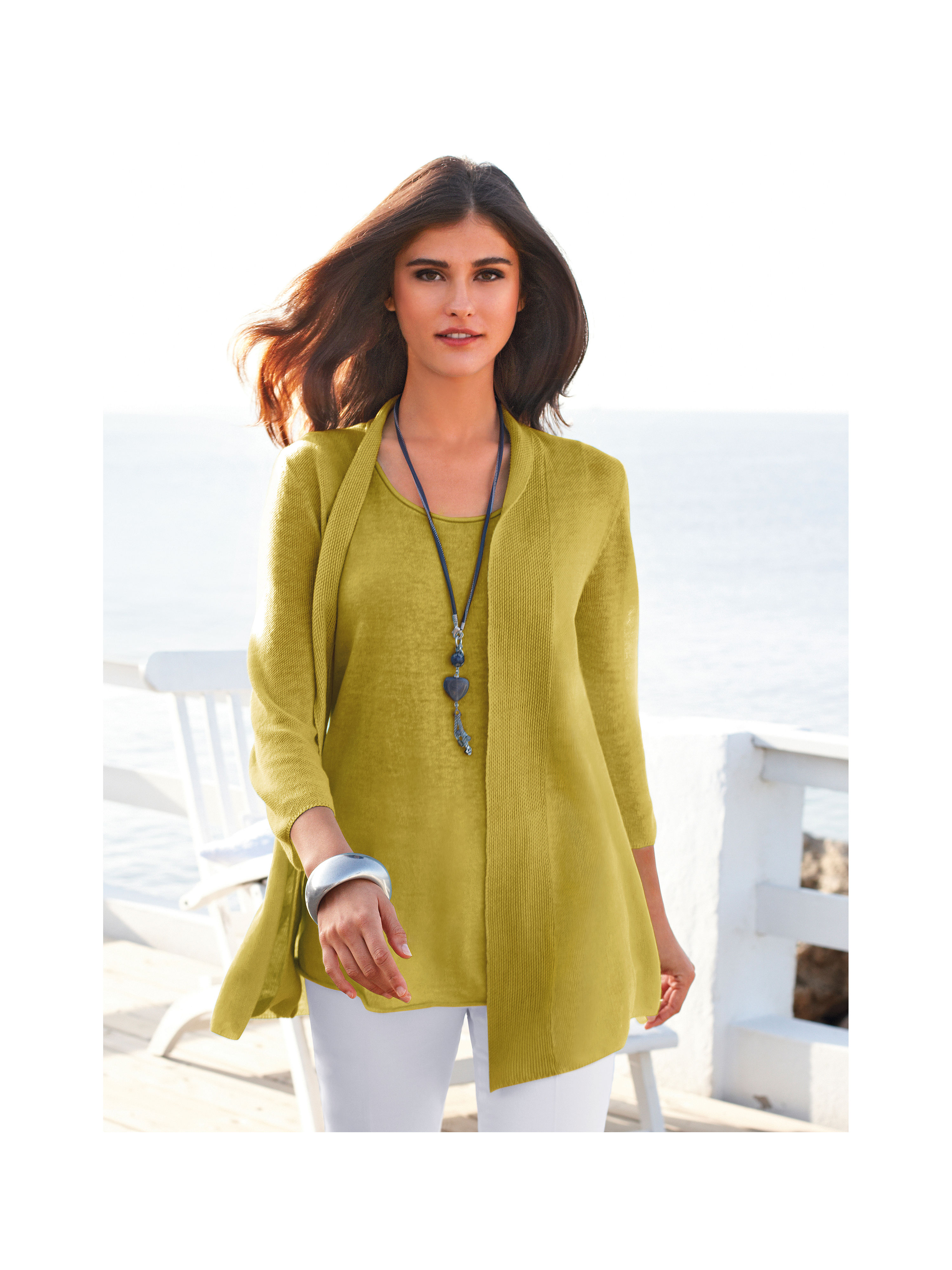 Image of Cardigan Peter Hahn yellow
