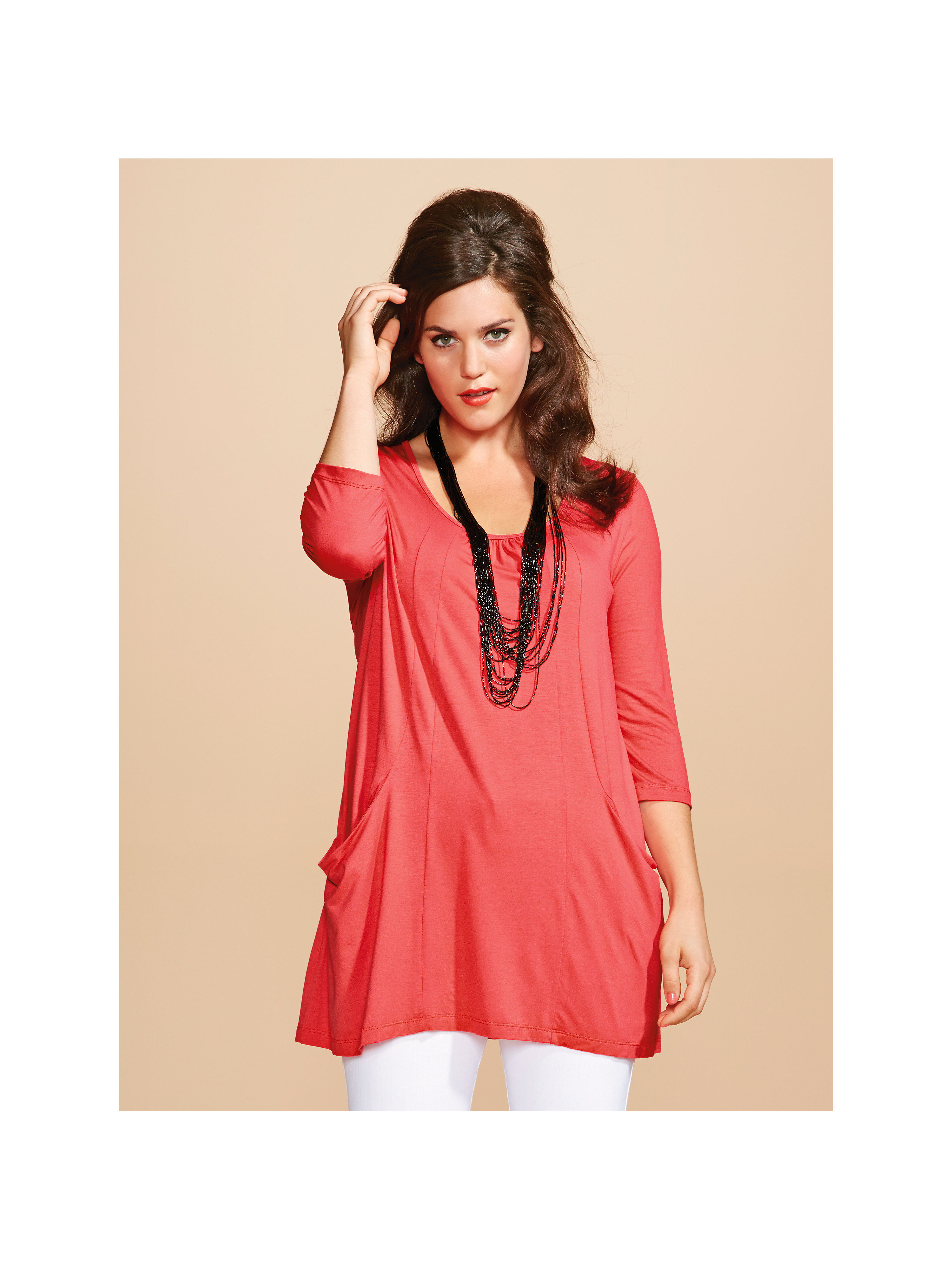 Image of Long top Anna Aura red