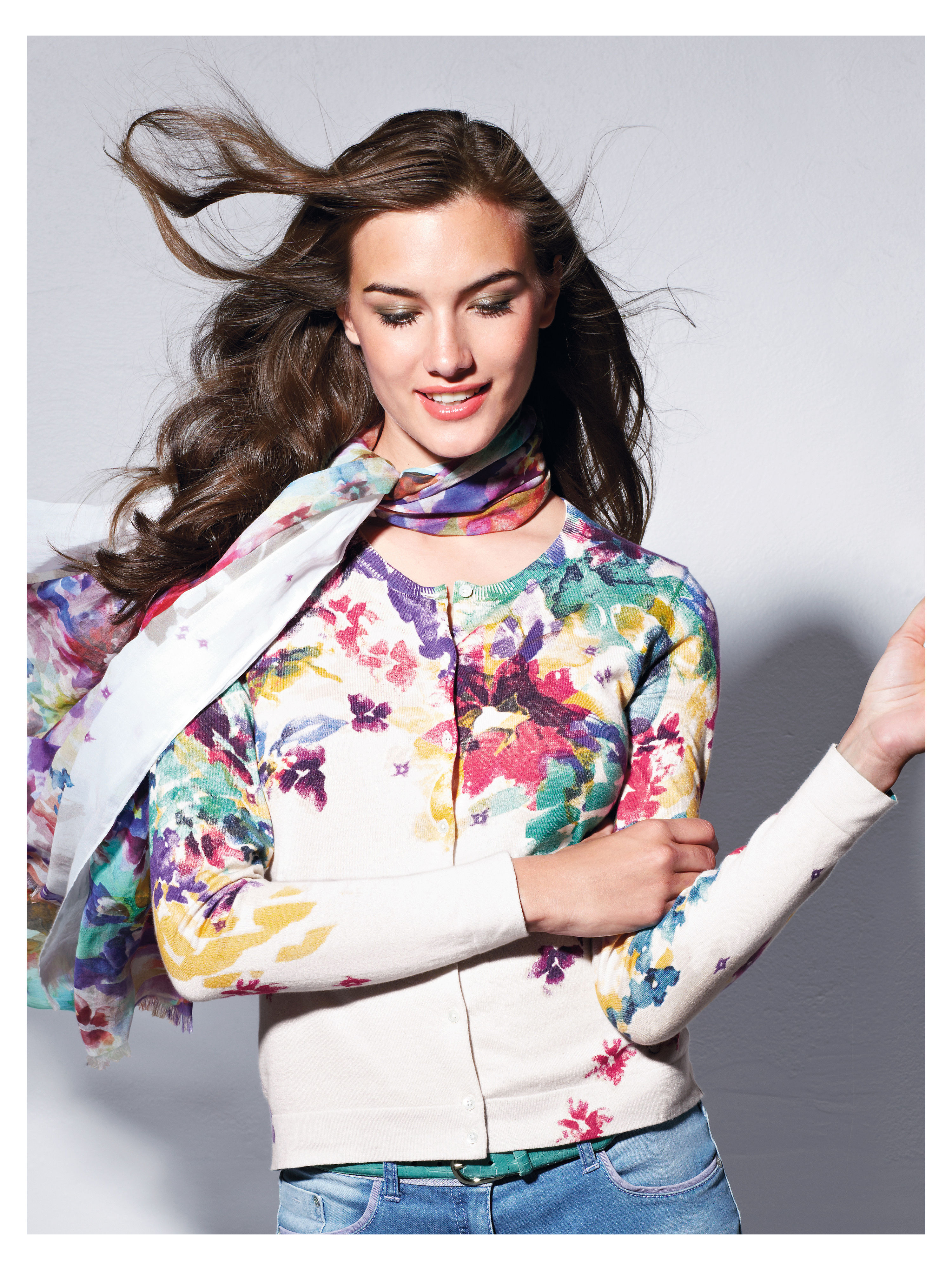 Image of Cardigan Brax Feel Good multicoloured