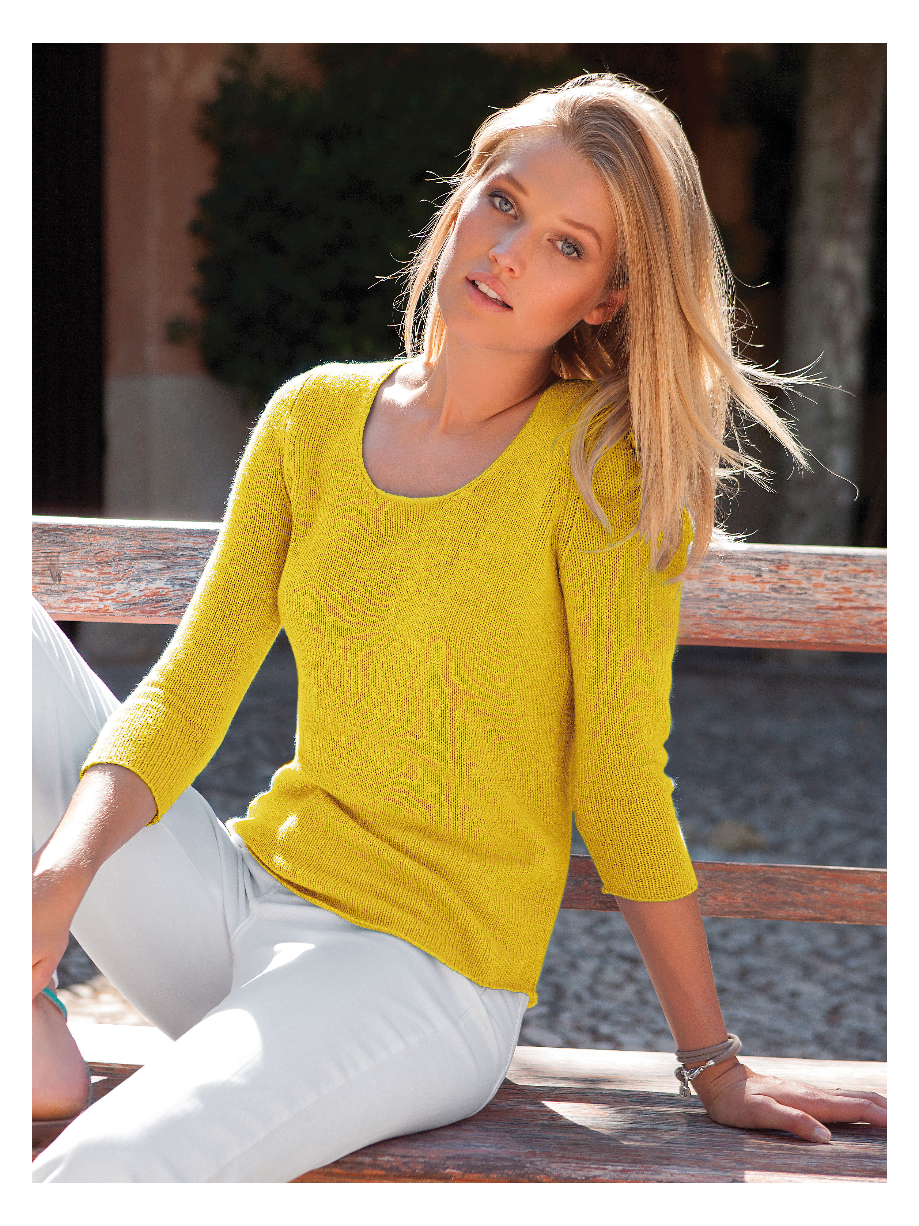 Image of Jumper cashmere yellow size: 22