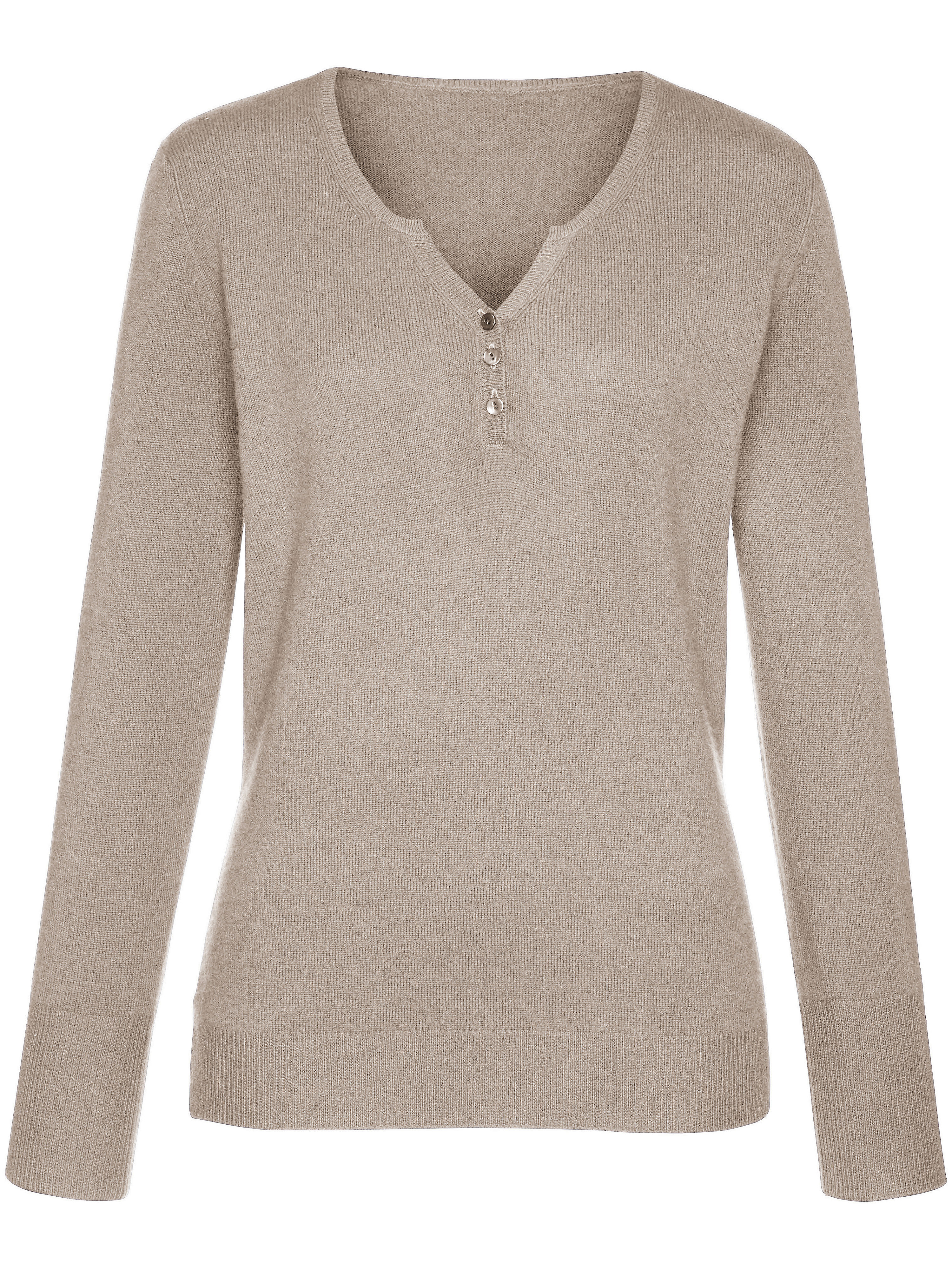 Image of Jumper in 100% cashmere cashmere beige size: 16