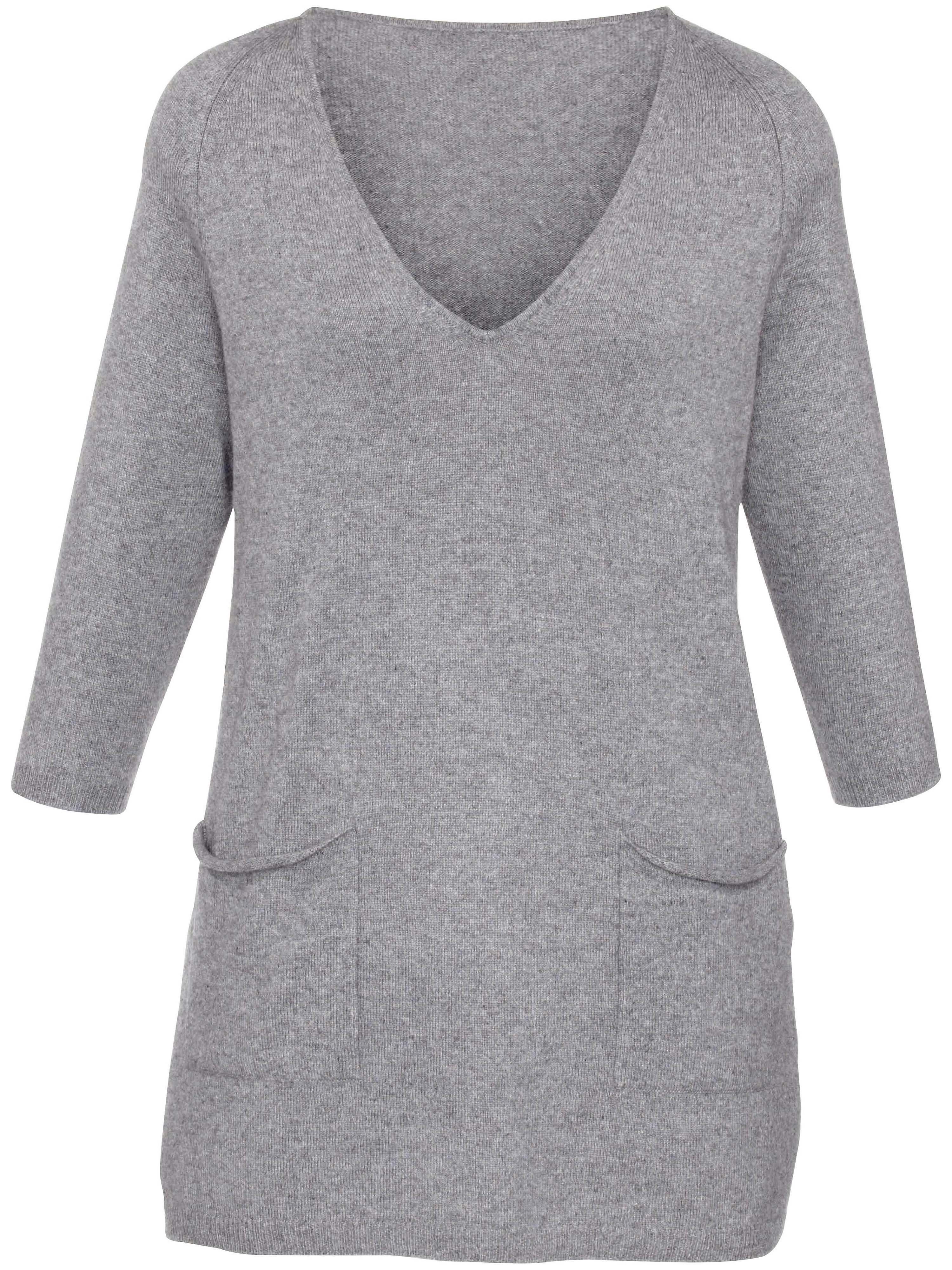Image of V-neck jumper Peter Hahn grey