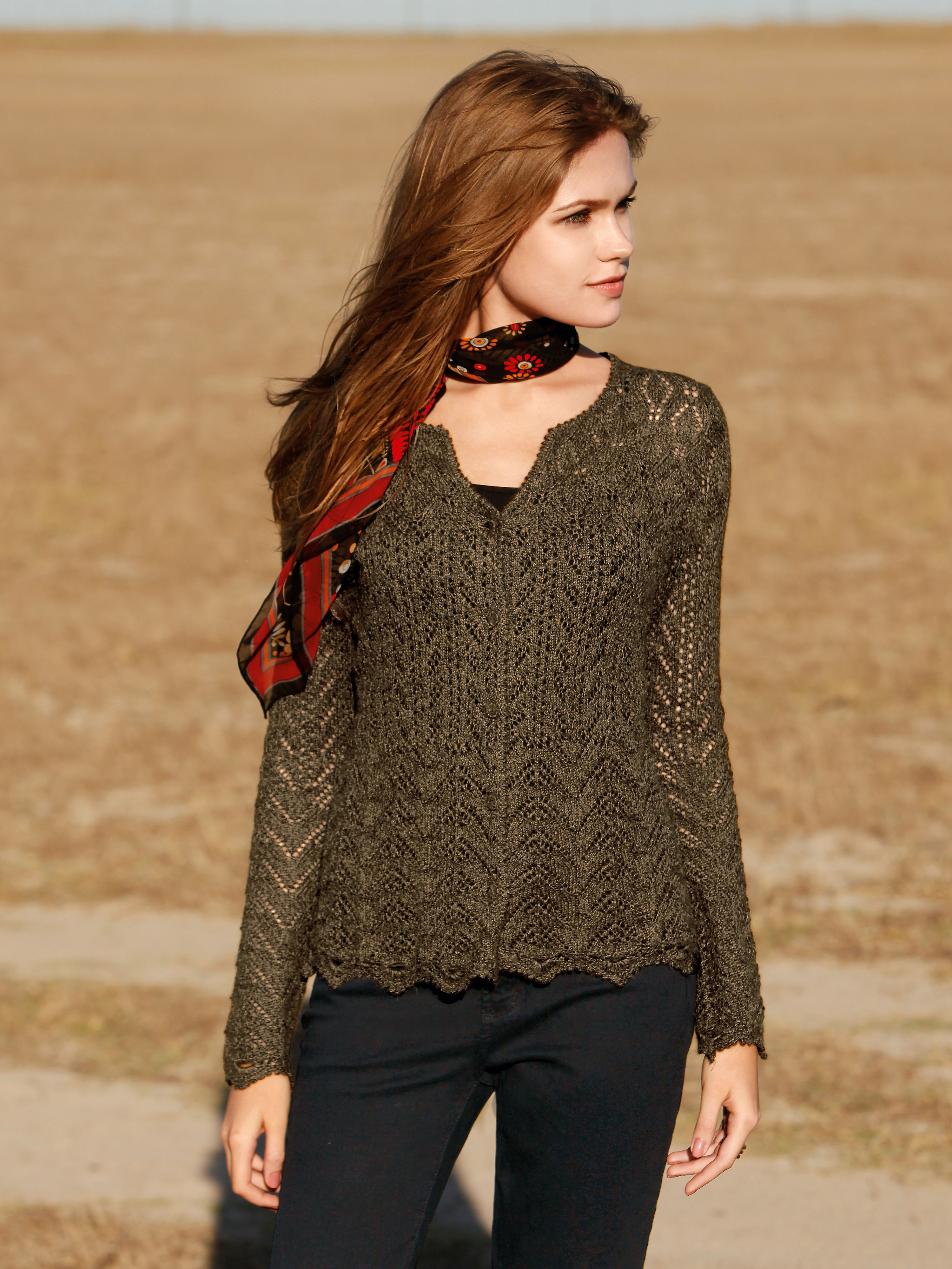 Image of Cardigan Inkadoro green