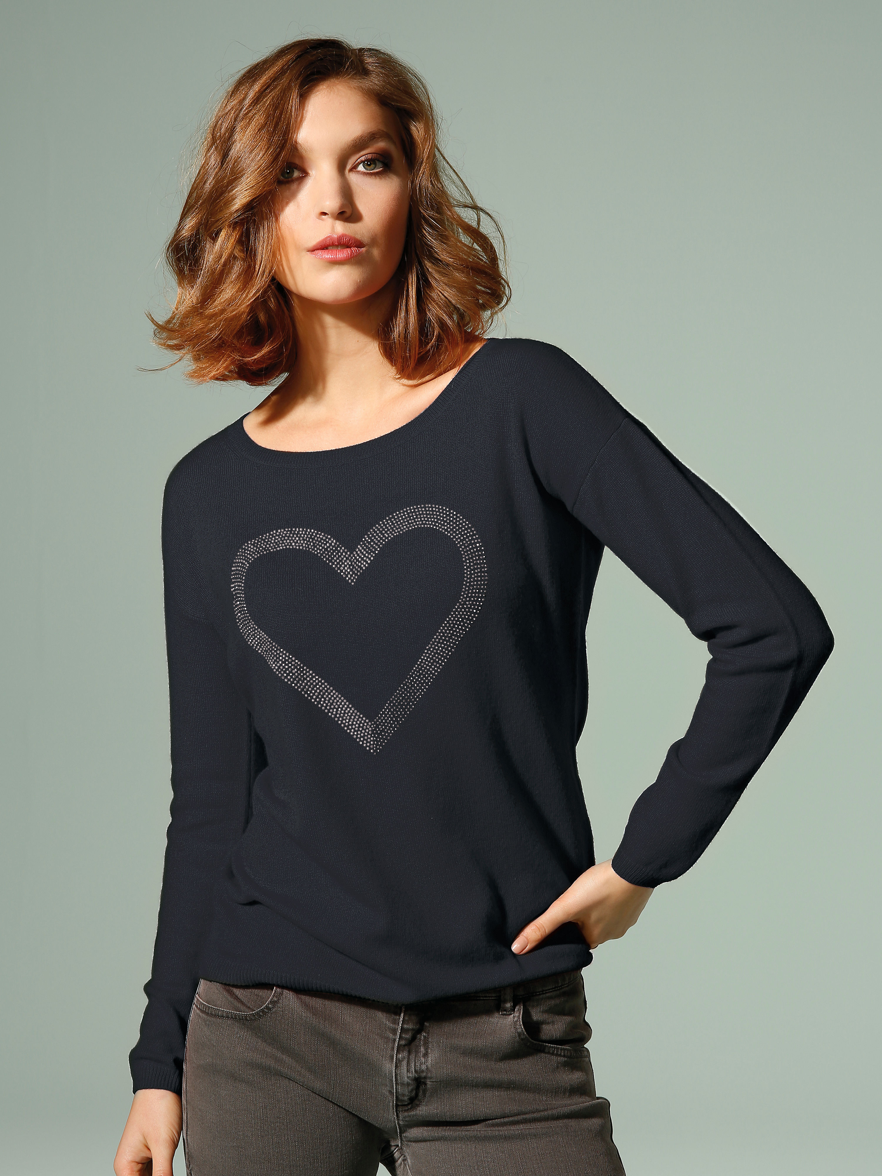Image of Jumper in 100% cashmere Looxent black