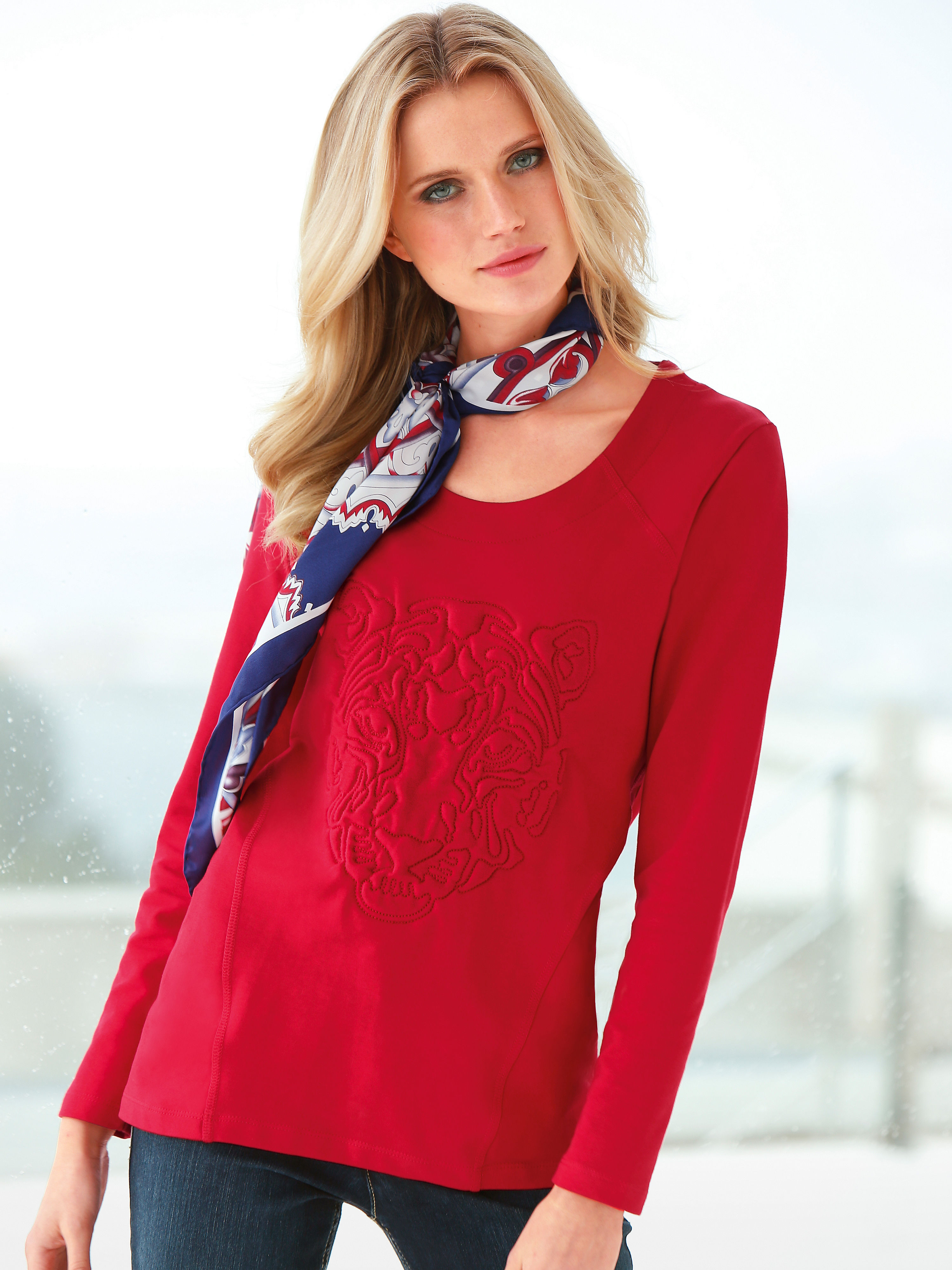 Image of Sweatshirt Peter Hahn red