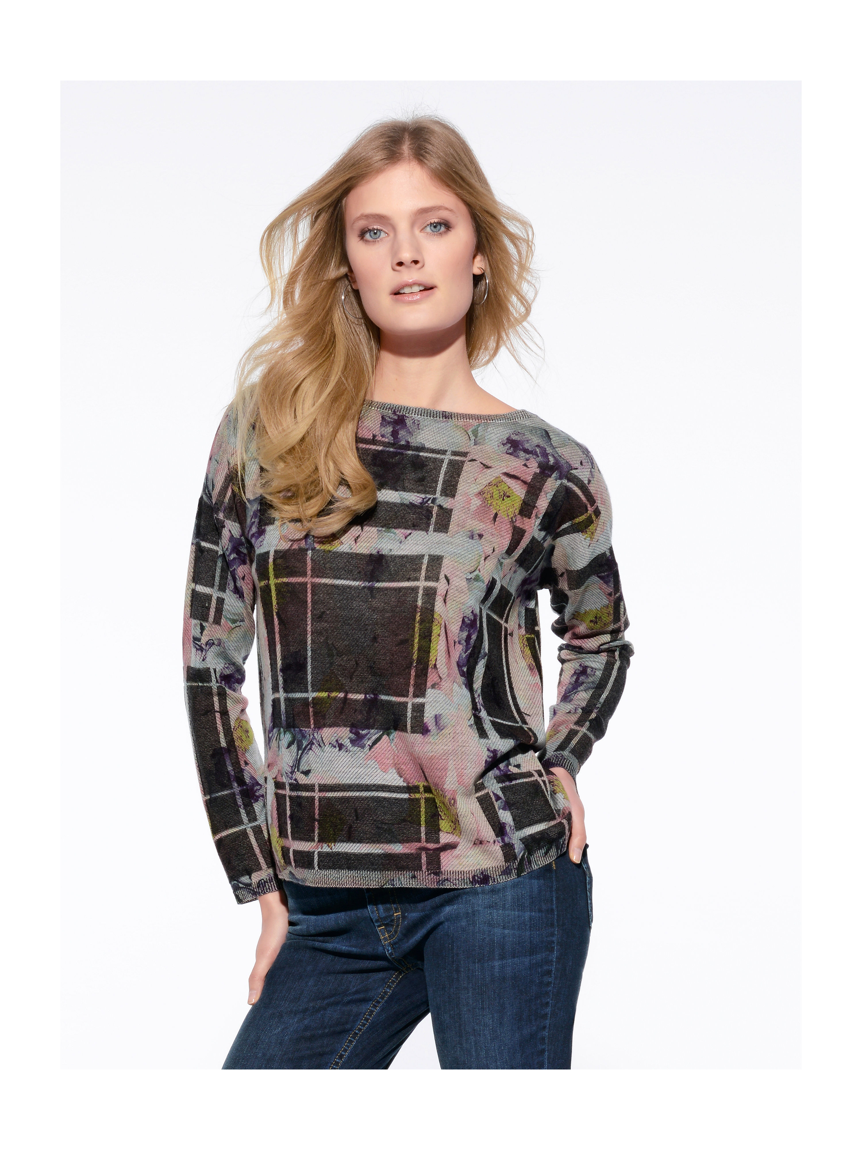 Image of Pullover in a comfortable oversized design Escada Sport multicoloured