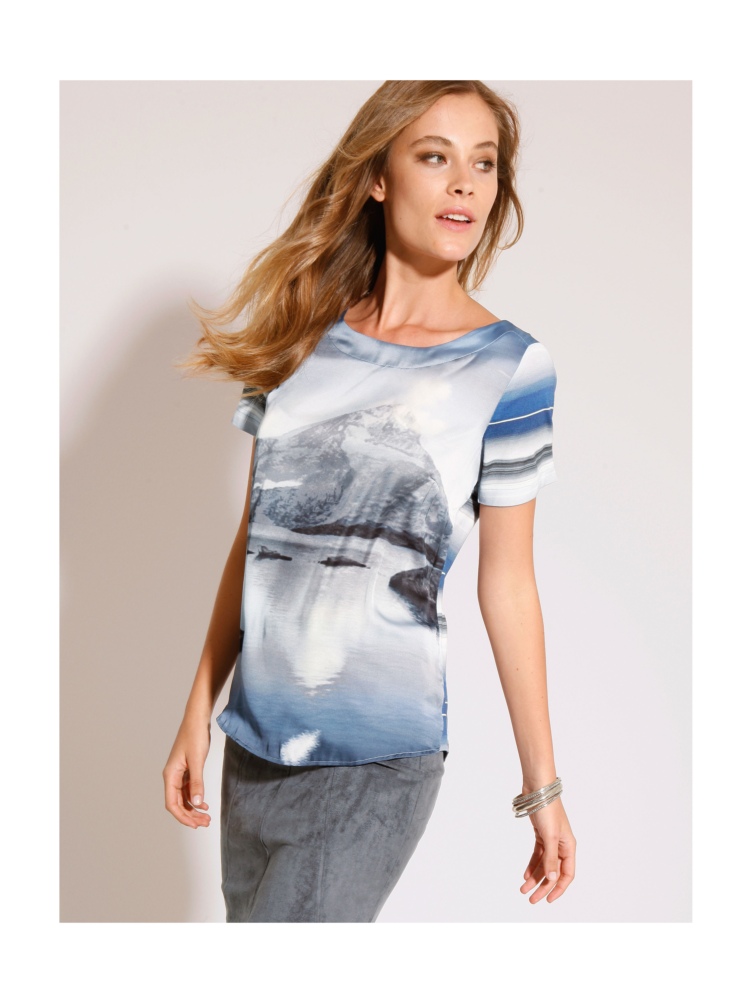 Image of Round neck top Riani multicoloured