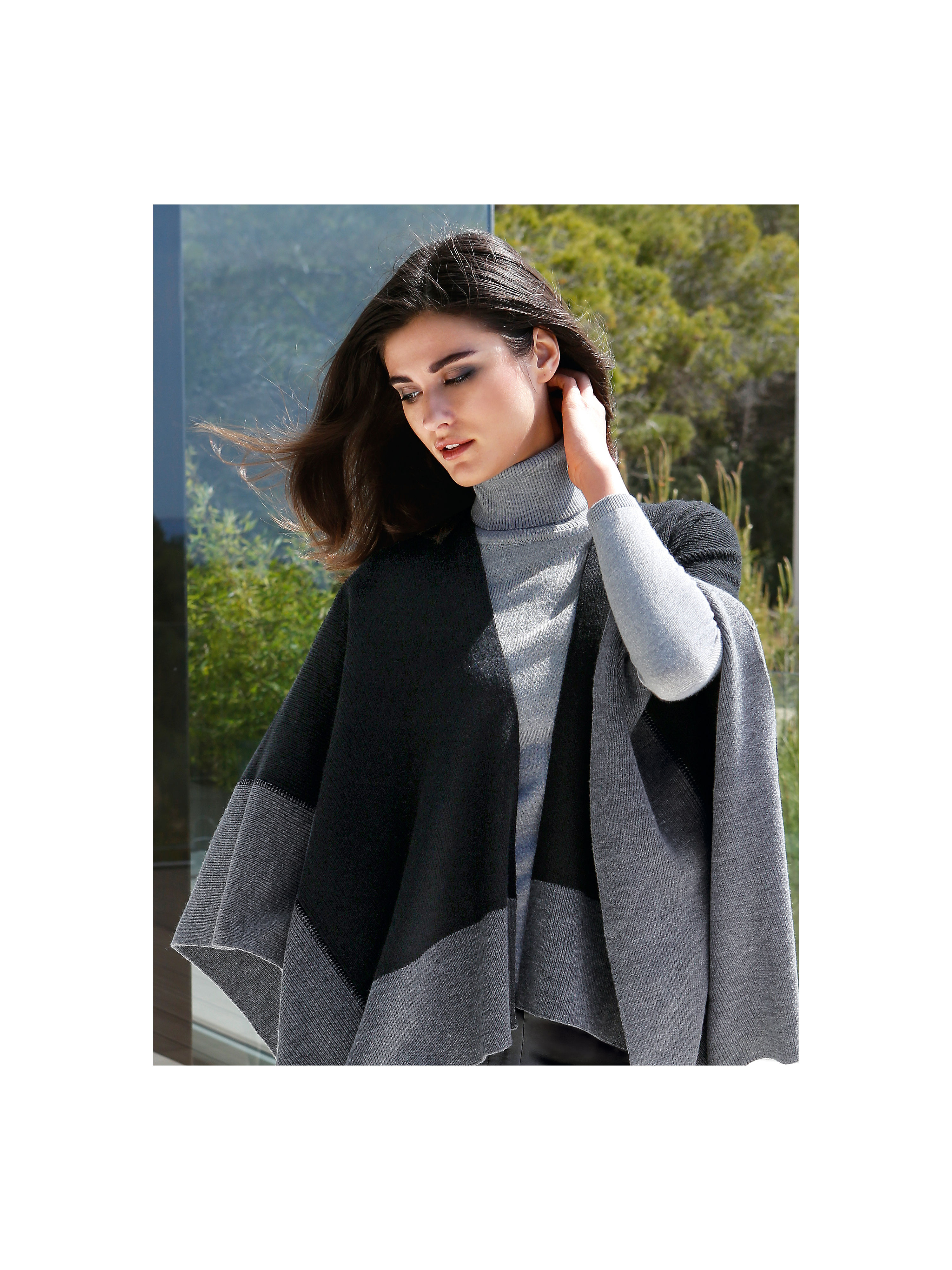 Image of Roll-neck pullover Steinbock grey