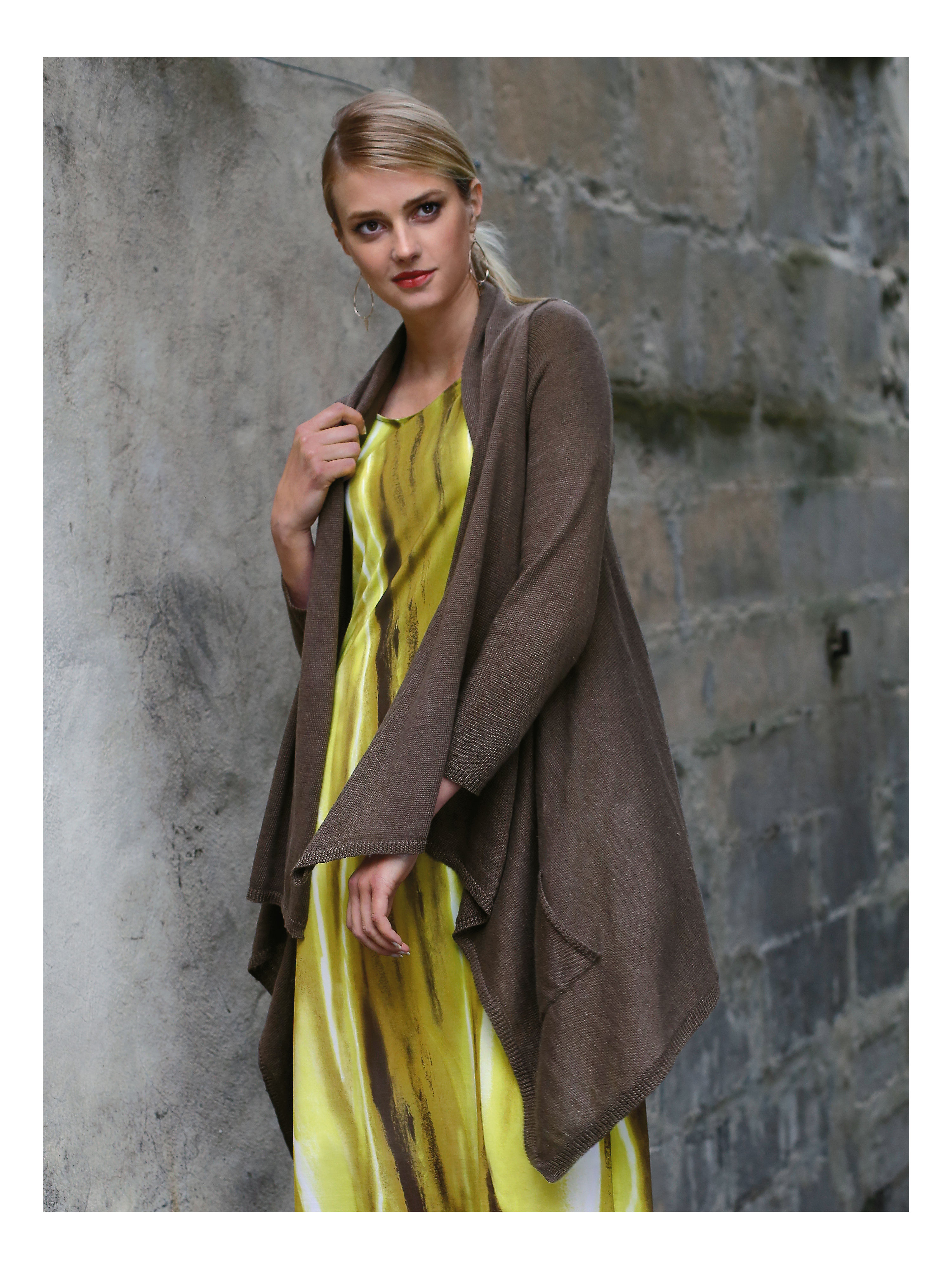 Image of Pure linen cardigan Uta Raasch grey