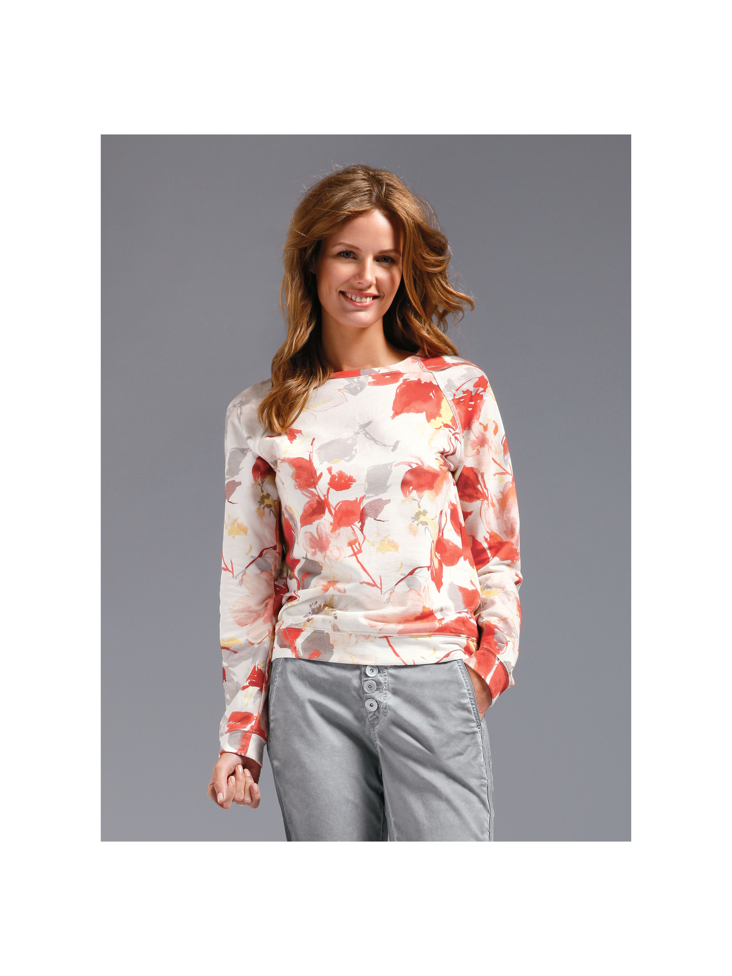 Image of Sweatshirt top Looxent beige