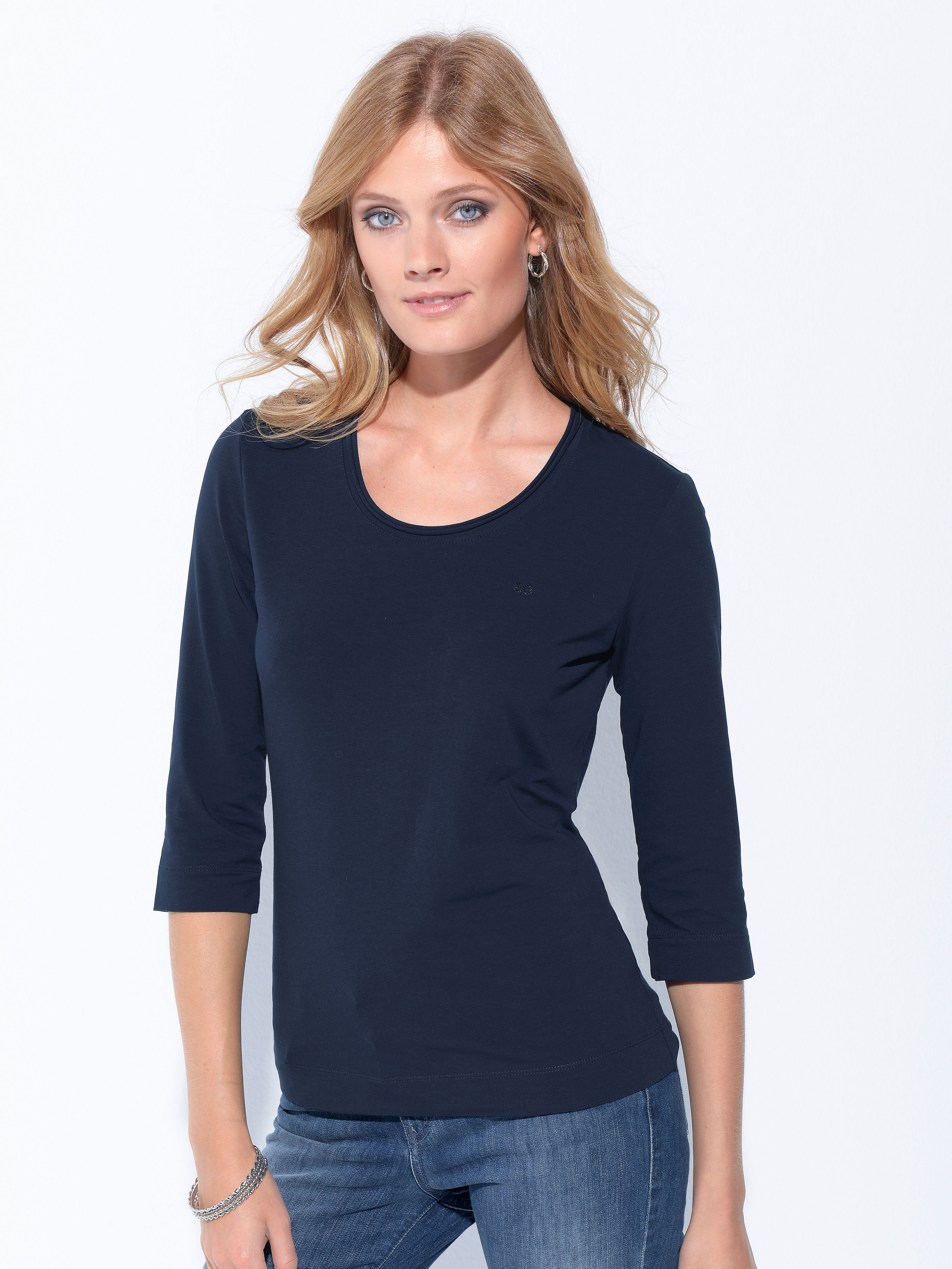 Image of Round neck top Escada Sport blue size: 18/20
