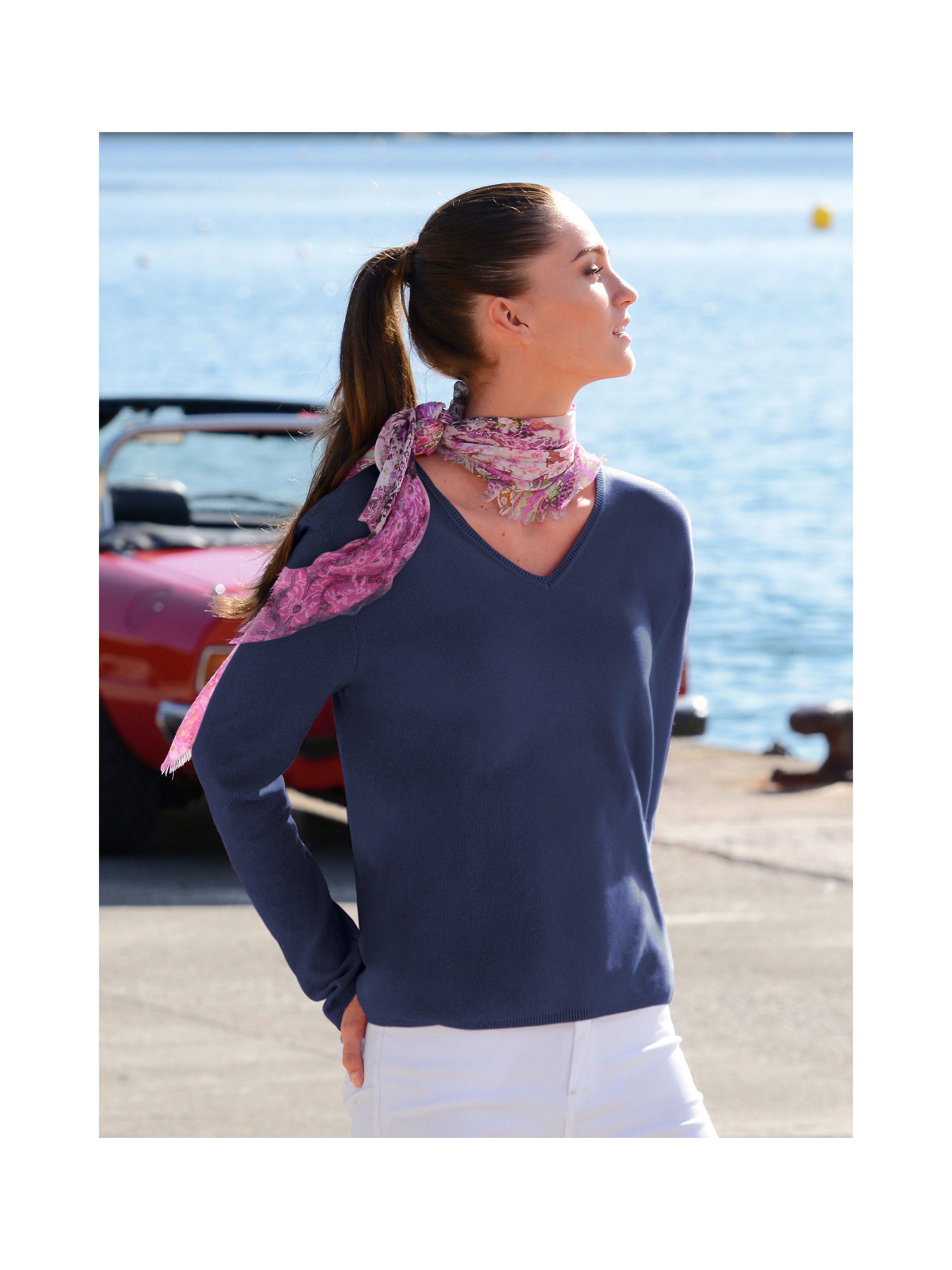 Image of V-neck jumper Peter Hahn green size: 18