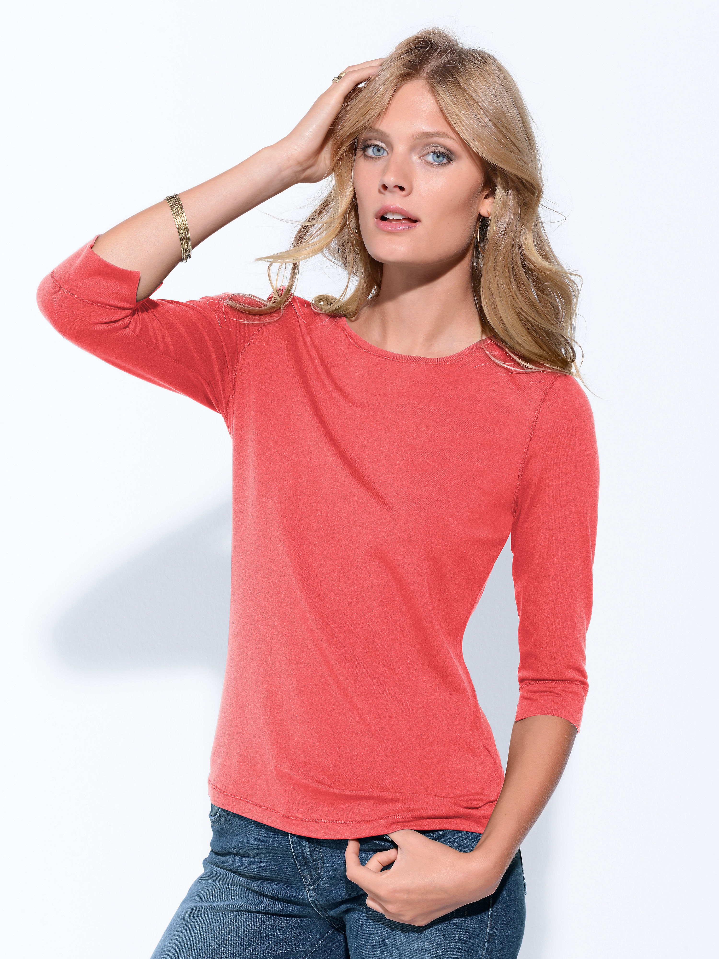 Image of Round neck top Riani red