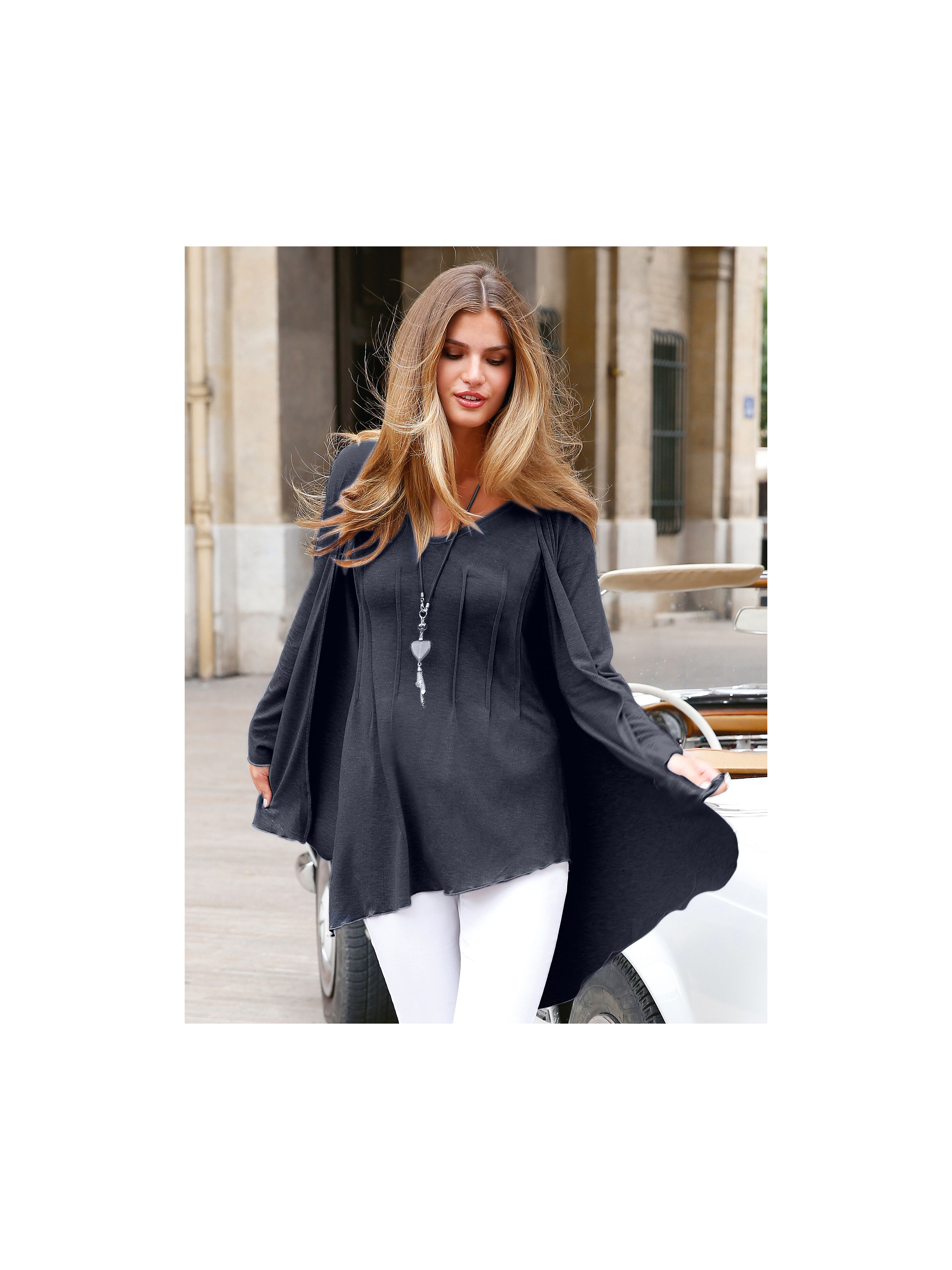 Image of Jersey jacket Peter Hahn blue size: 14