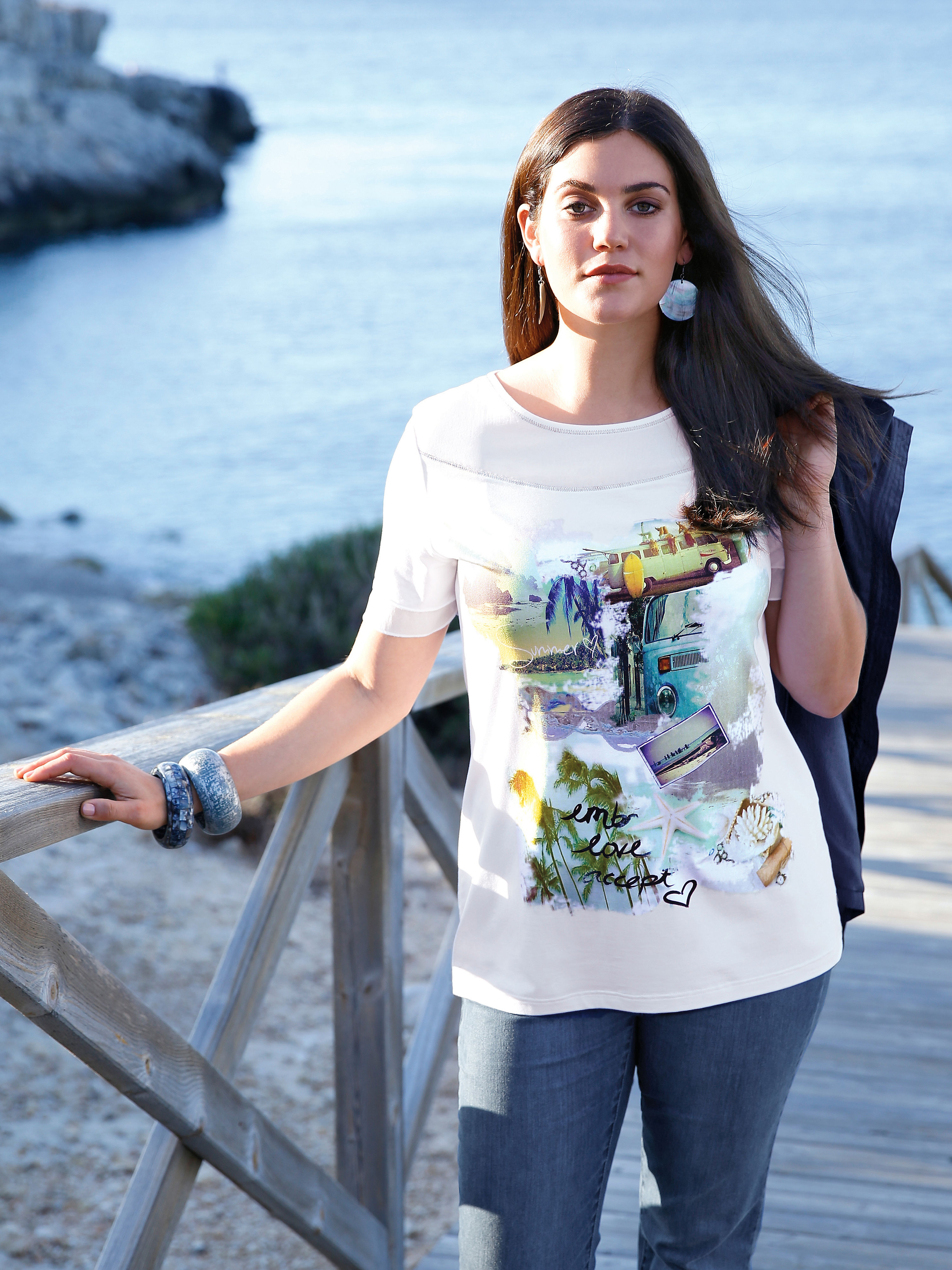 Image of Round neck top Anna Aura multicoloured size: 14