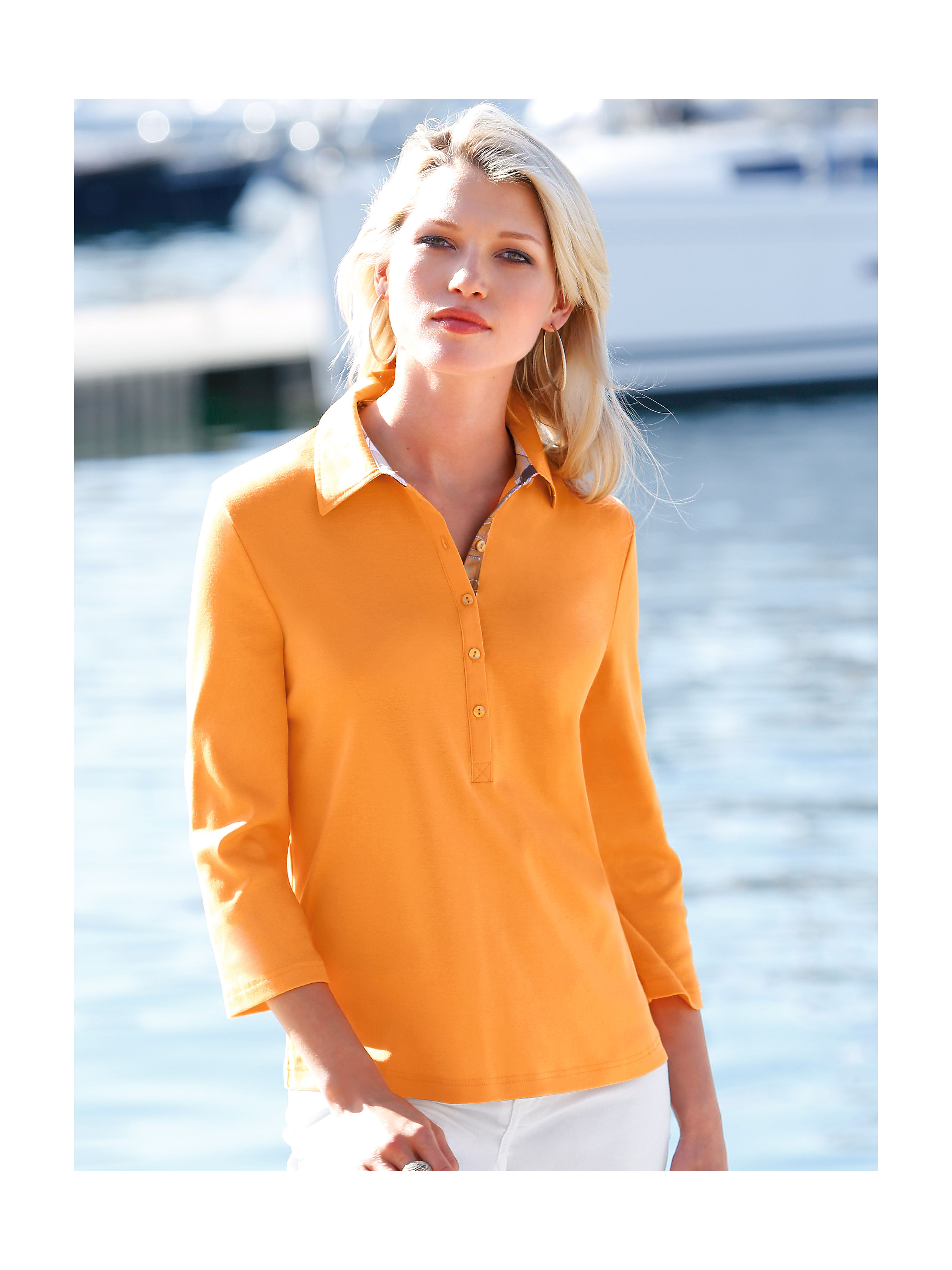 Image of Polo shirt Efixelle orange
