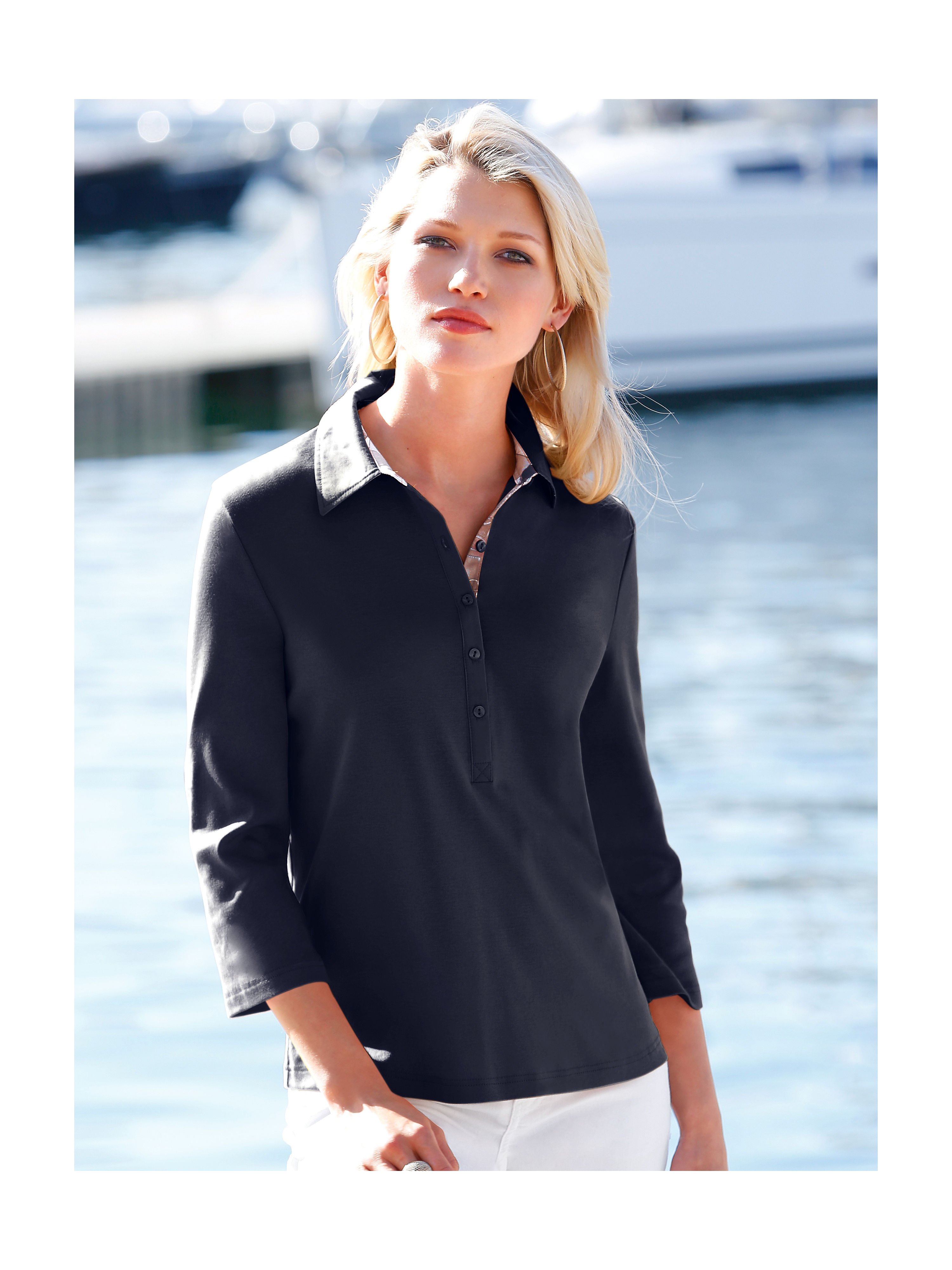 Image of Polo shirt Efixelle blue