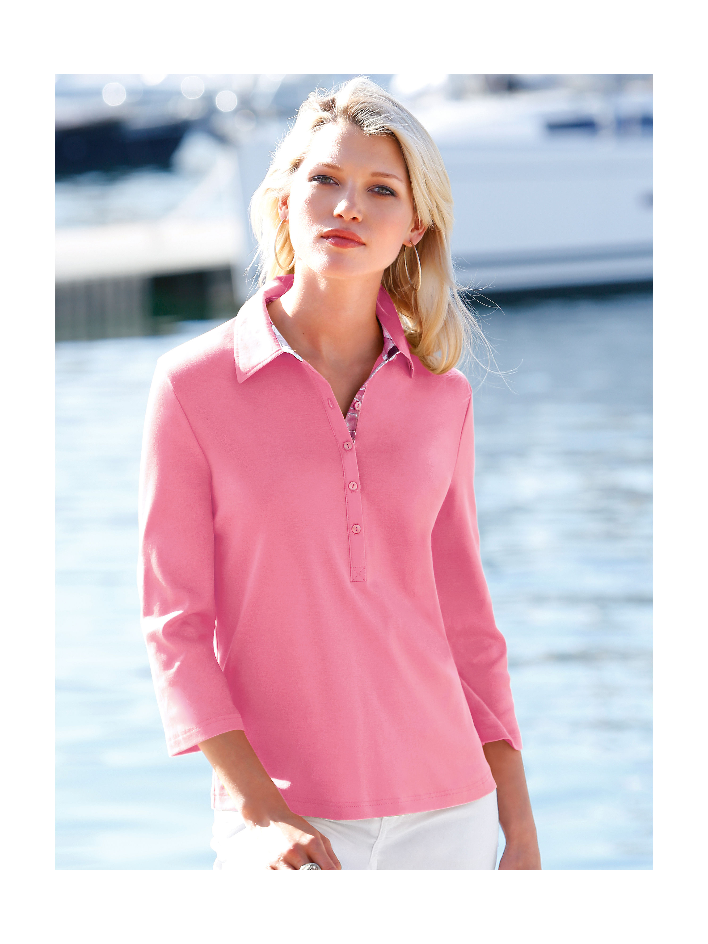 Image of Polo shirt Efixelle bright pink