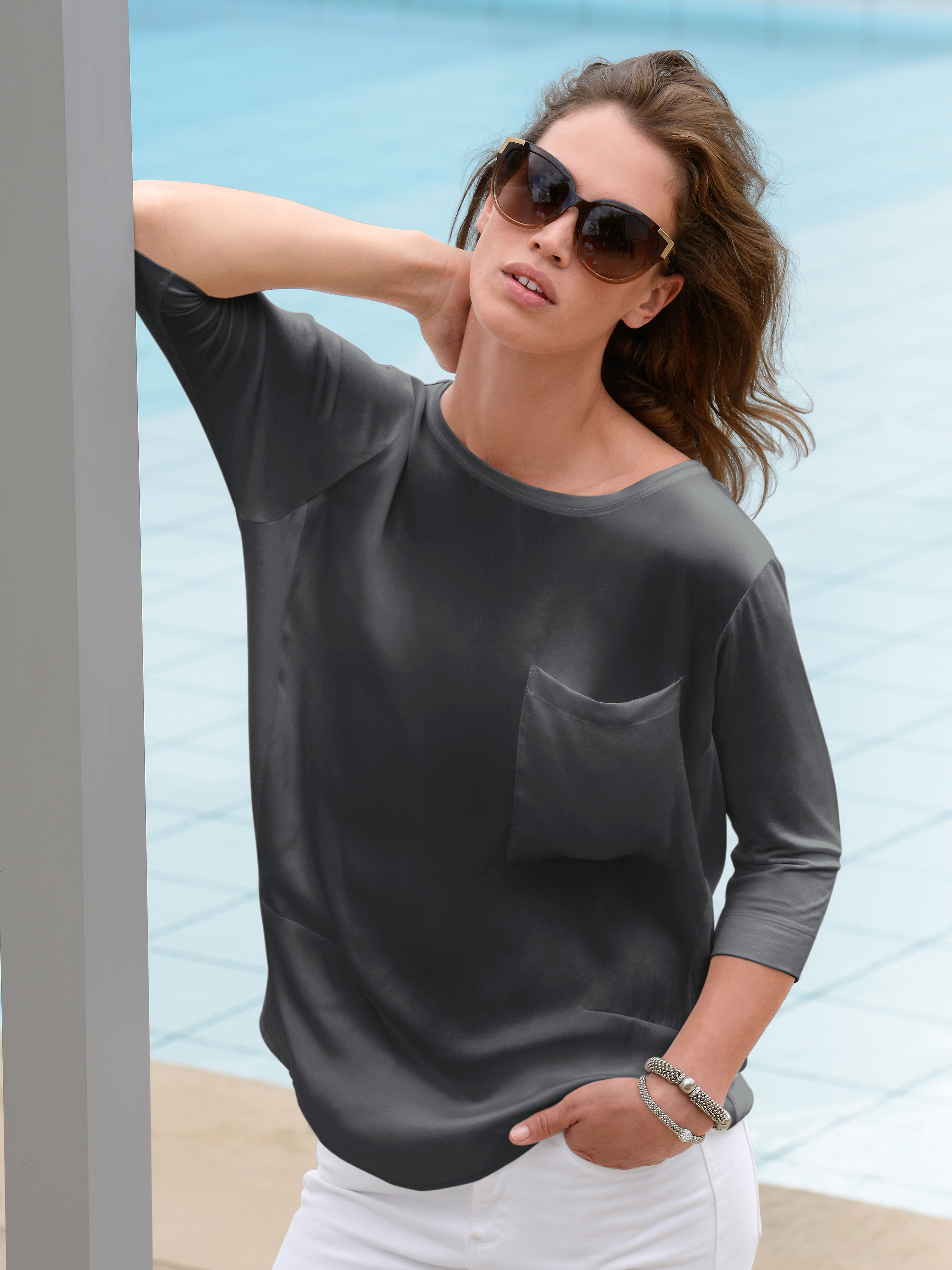 Image of Tunic LIEBLINGSSTÜCK grey size: 22