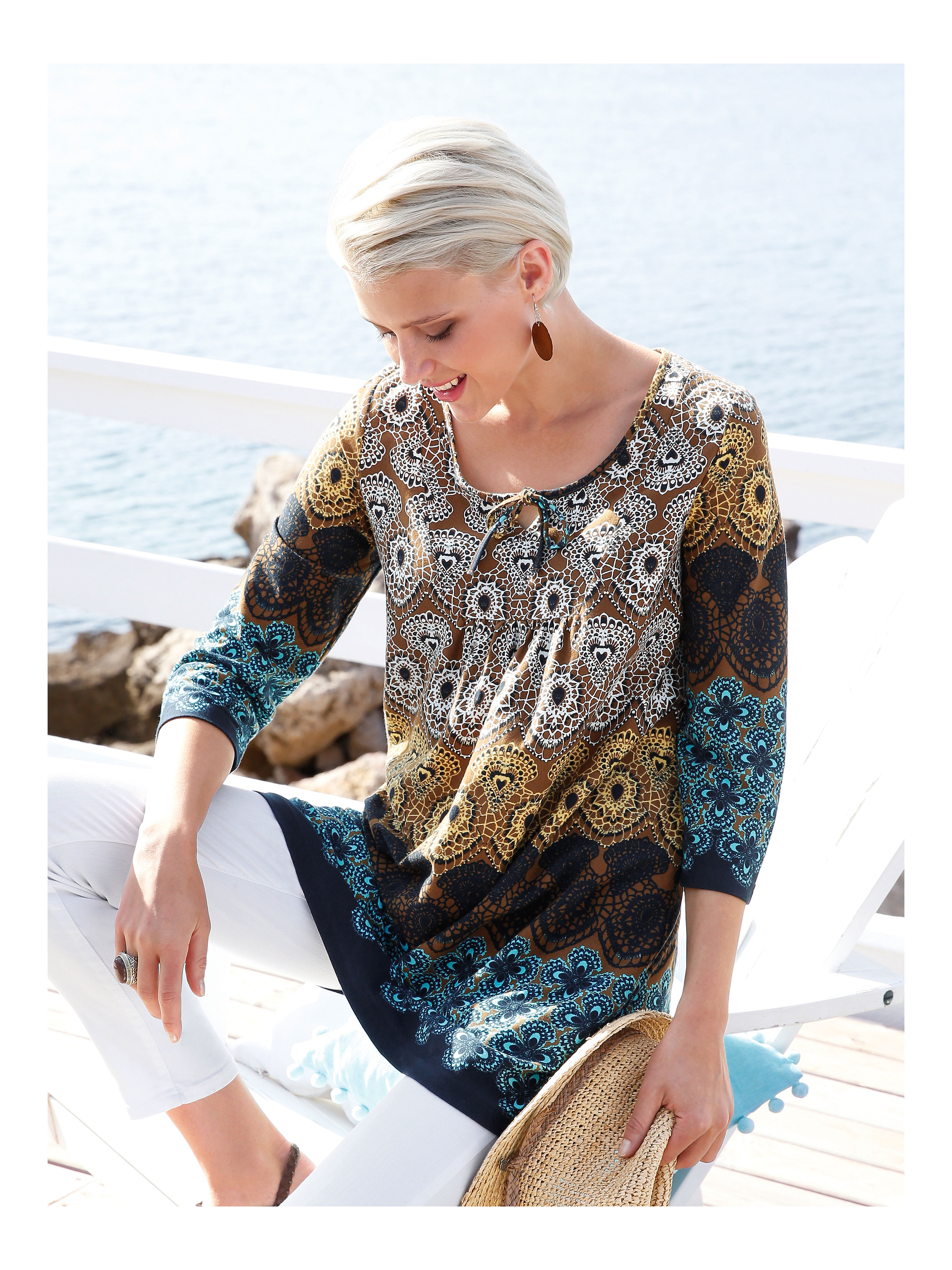 Image of Top Green Cotton multicoloured
