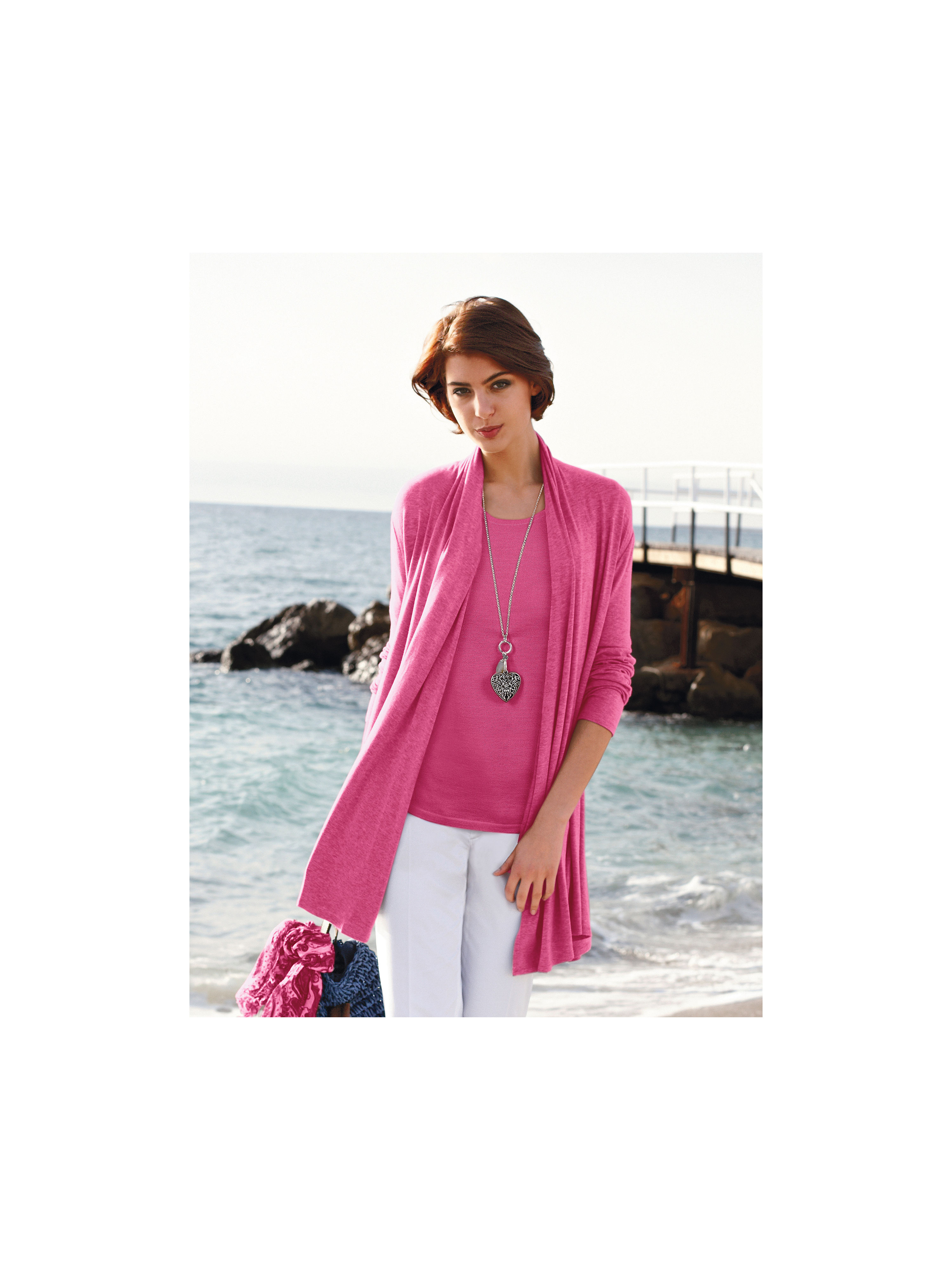 Image of Jersey jacket Peter Hahn bright pink size: 14