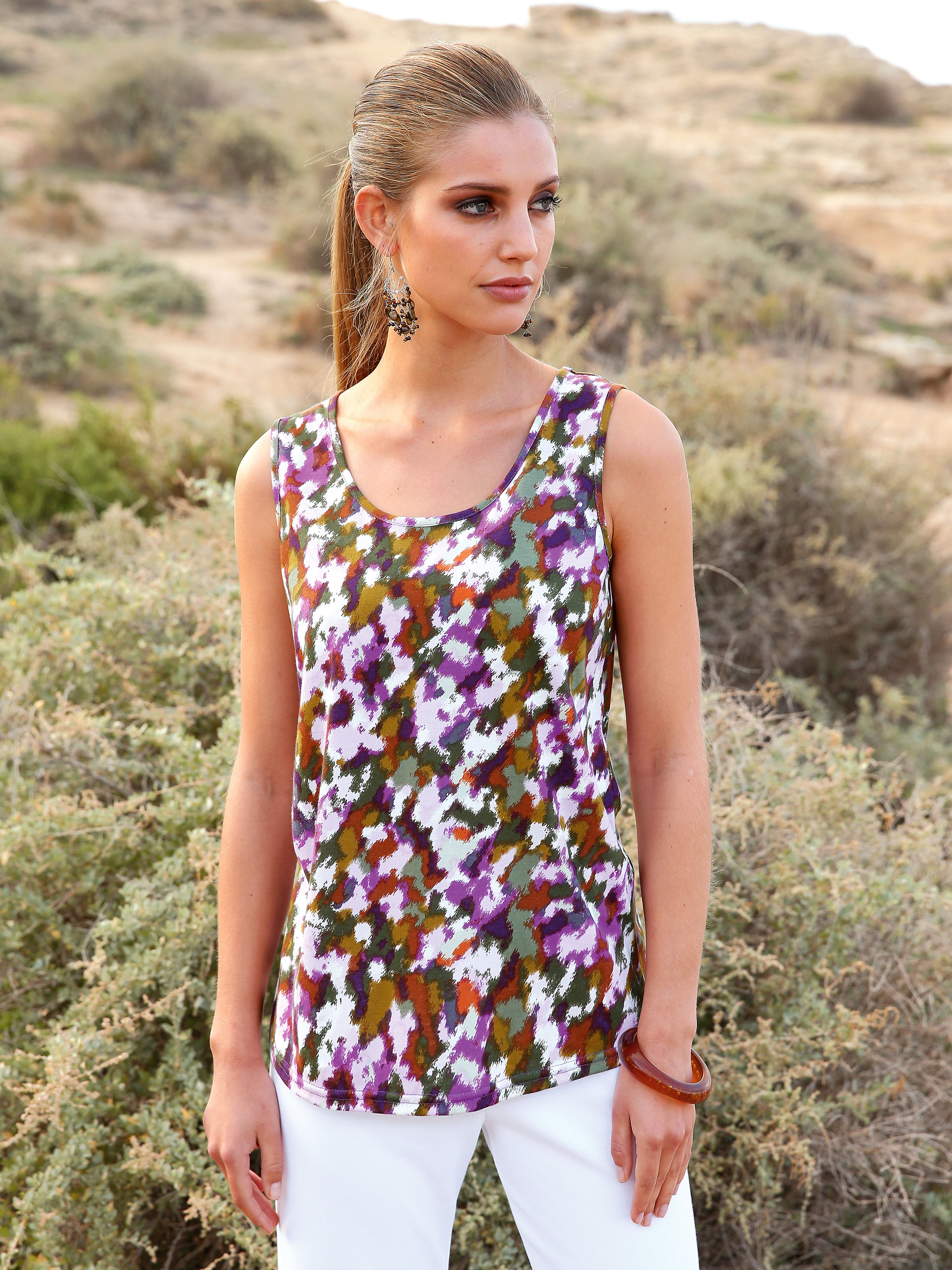 Image of Top Green Cotton multicoloured size: 14
