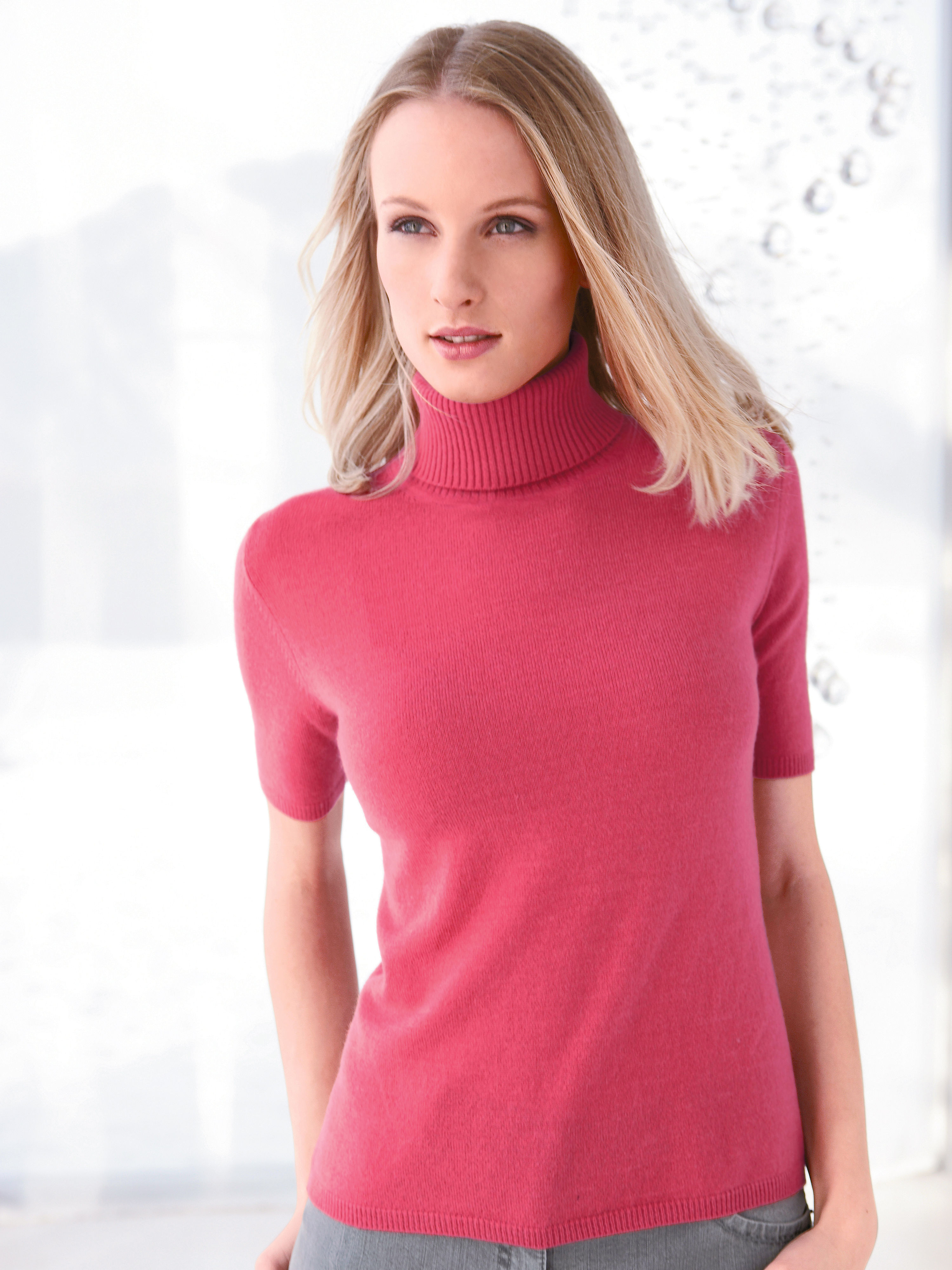 Image of Jumper in pure cashmere cashmere bright pink size: 14