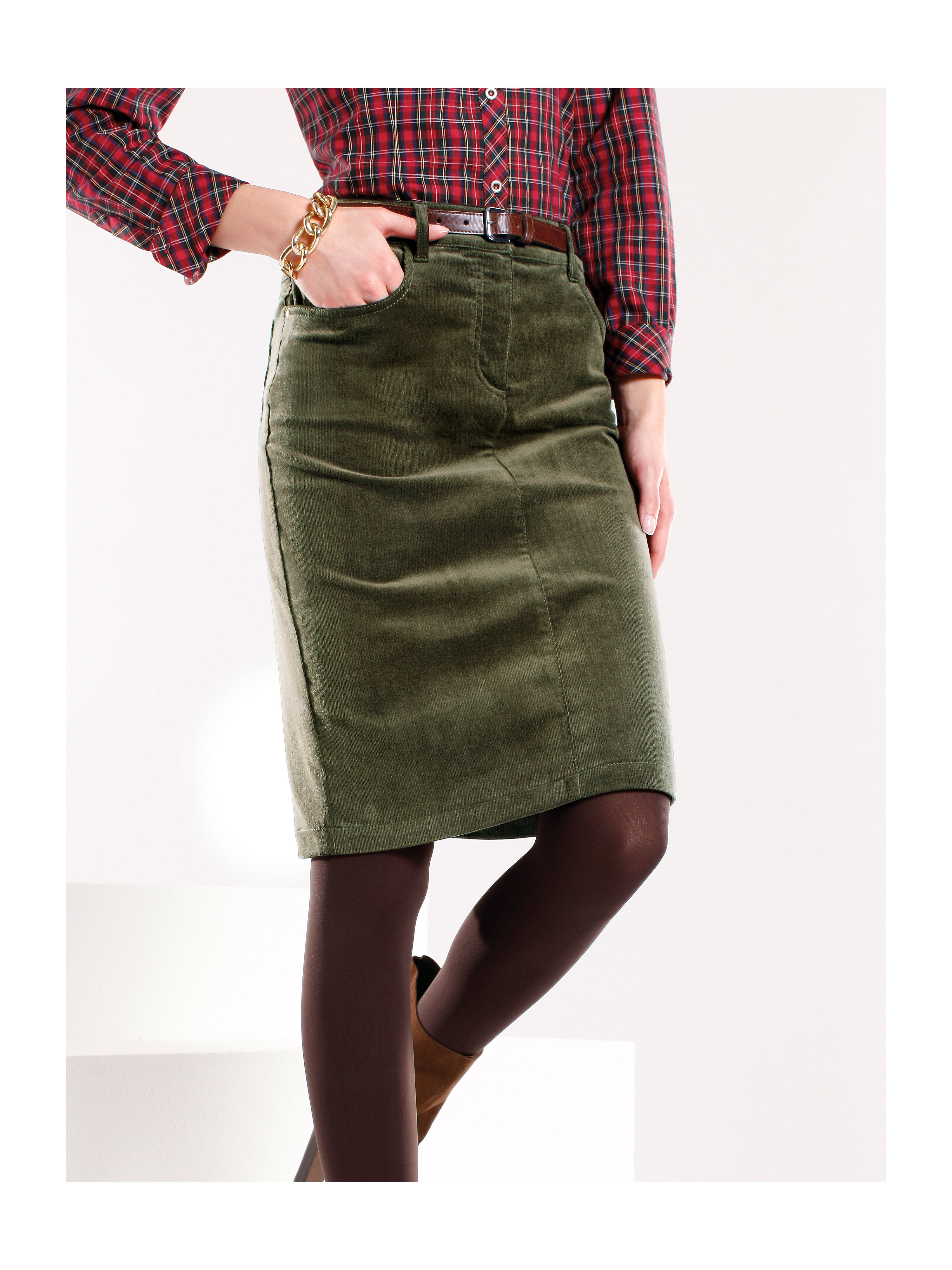 Image of Skirt Peter Hahn green size: 26