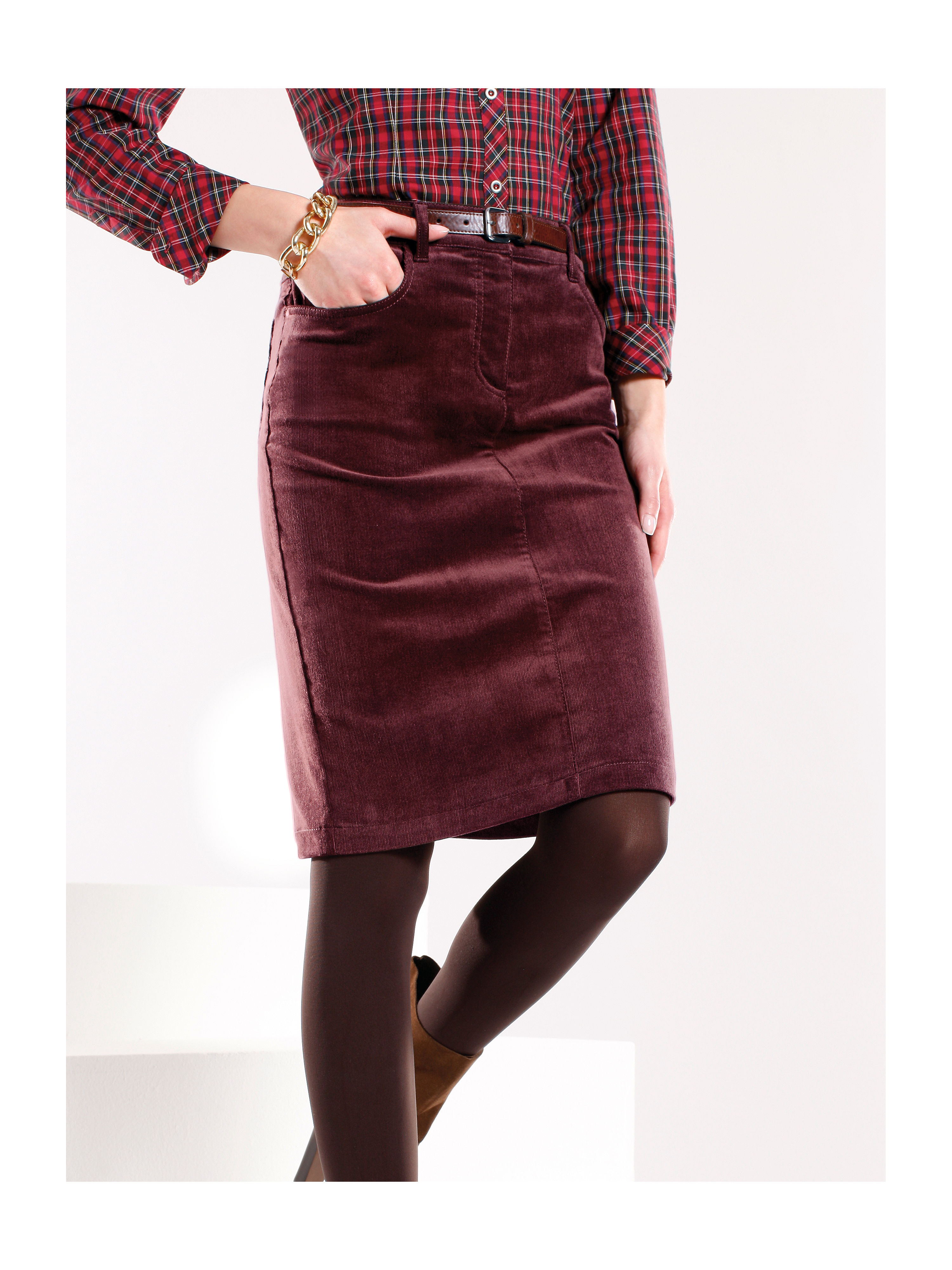 Image of Skirt Peter Hahn red size: 16