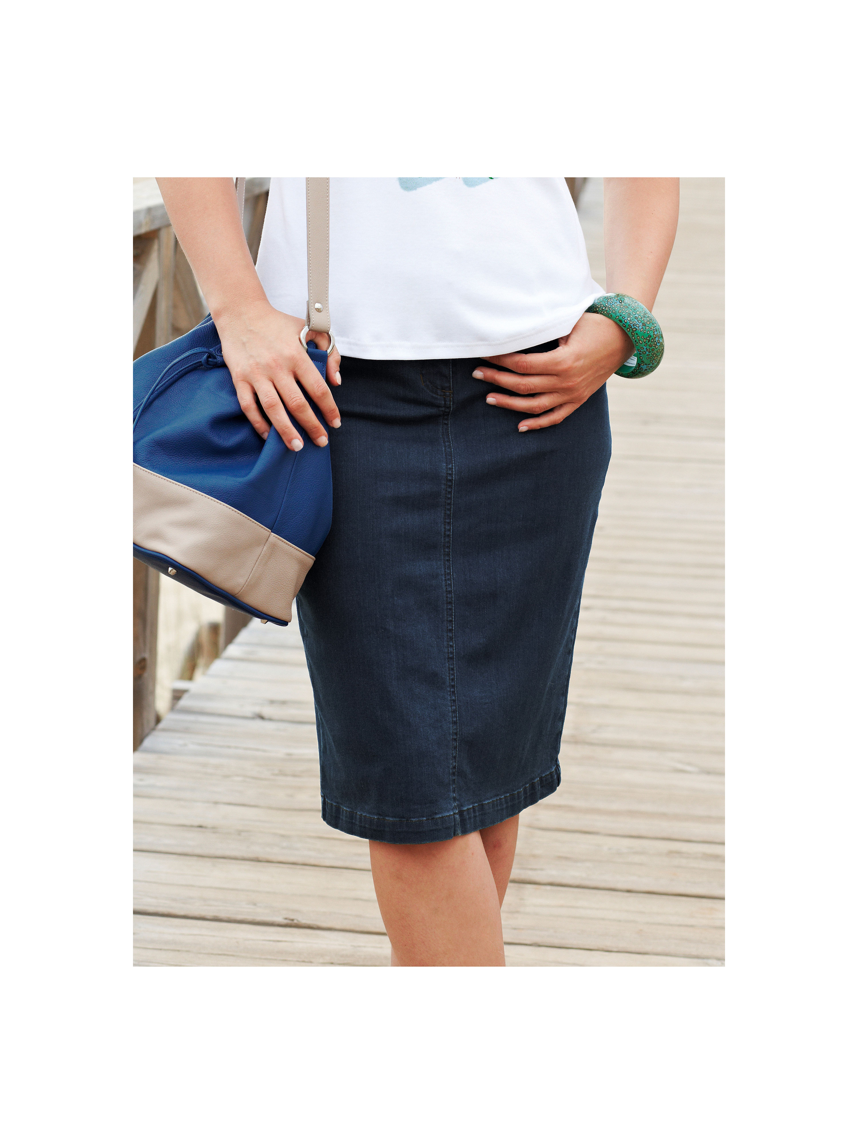 Image of Denim skirt Anna Aura blue size: 30