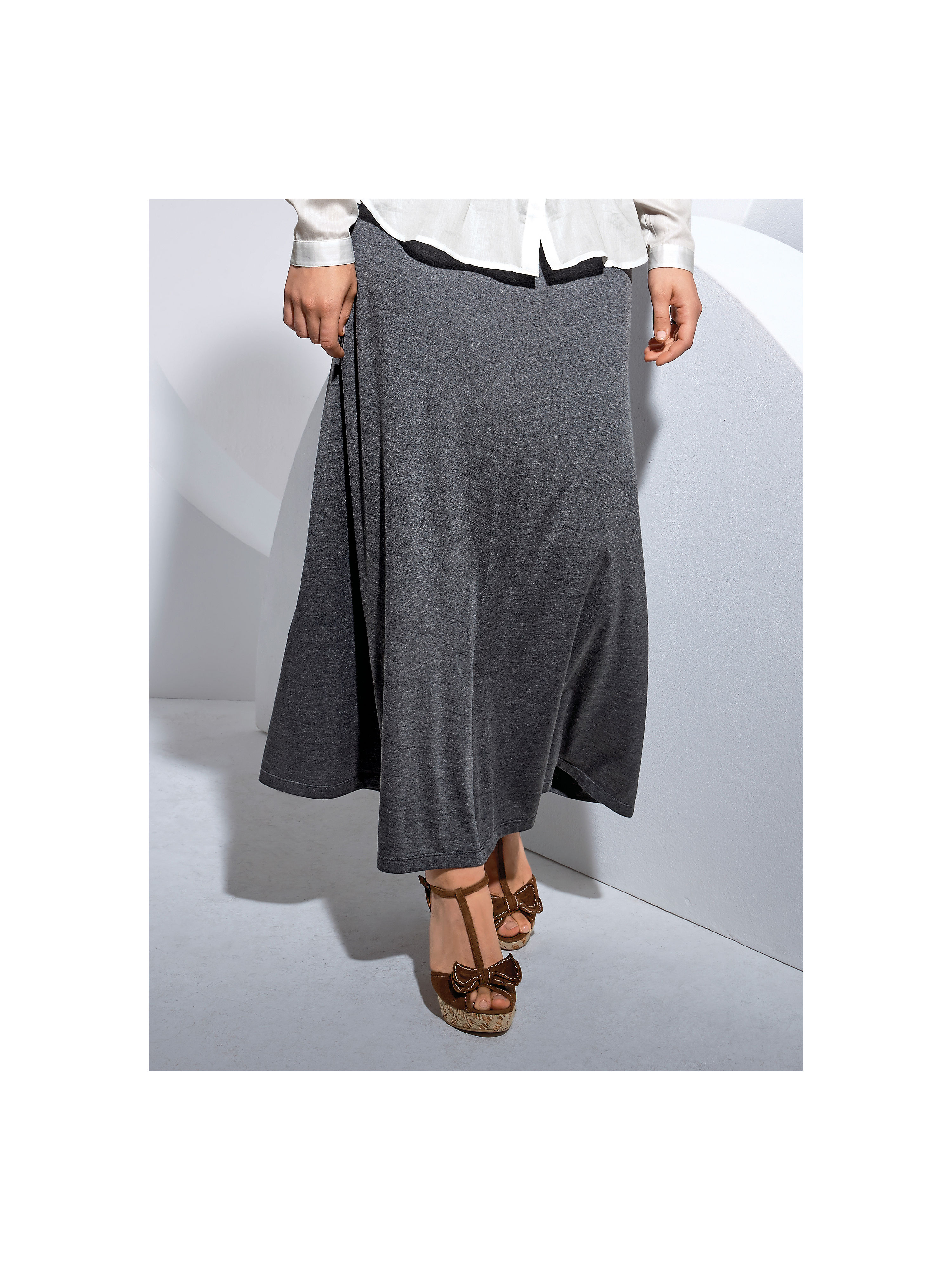 Image of Jersey skirt Anna Aura grey