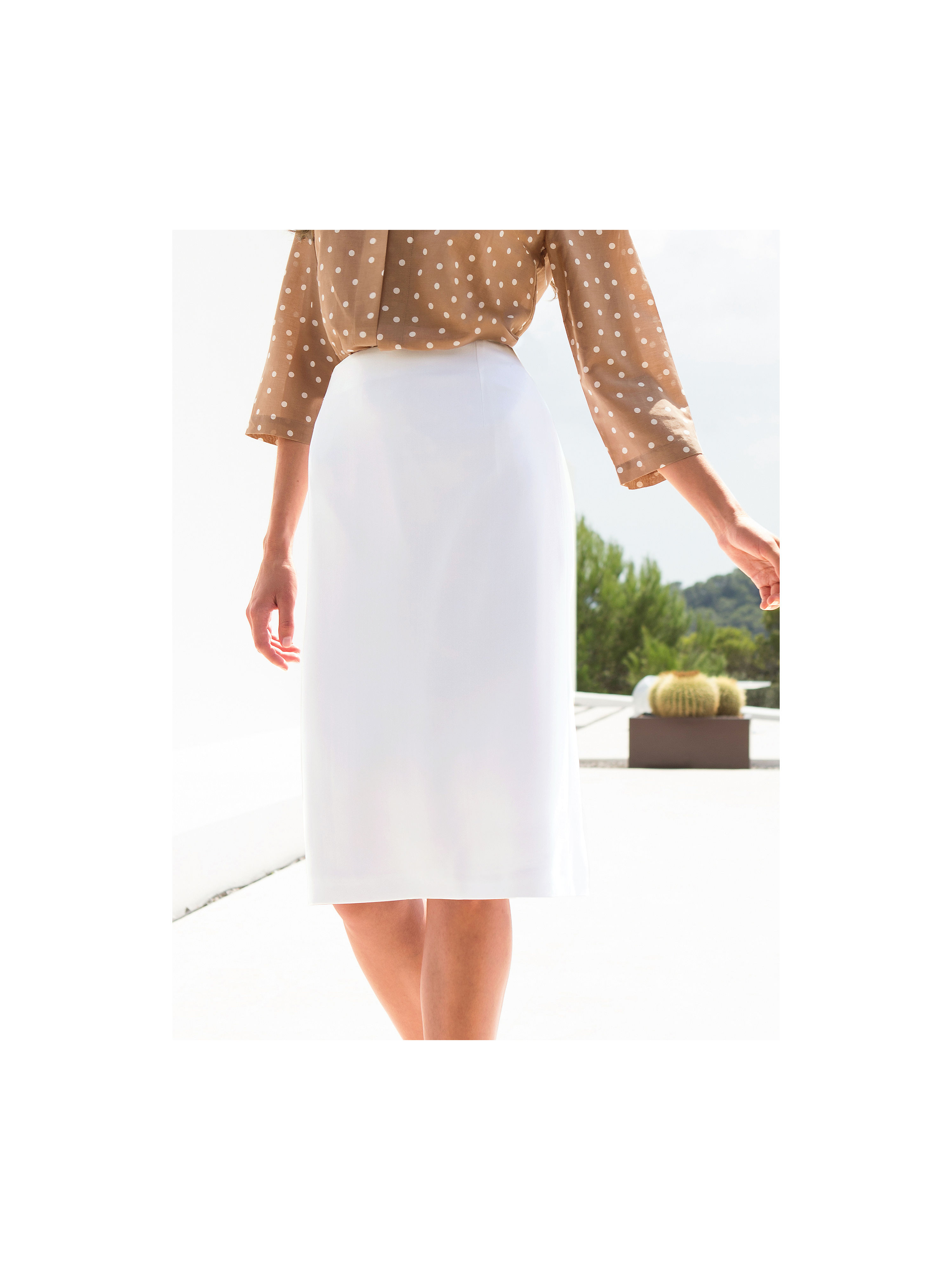 Image of Skirt Peter Hahn white size: 10