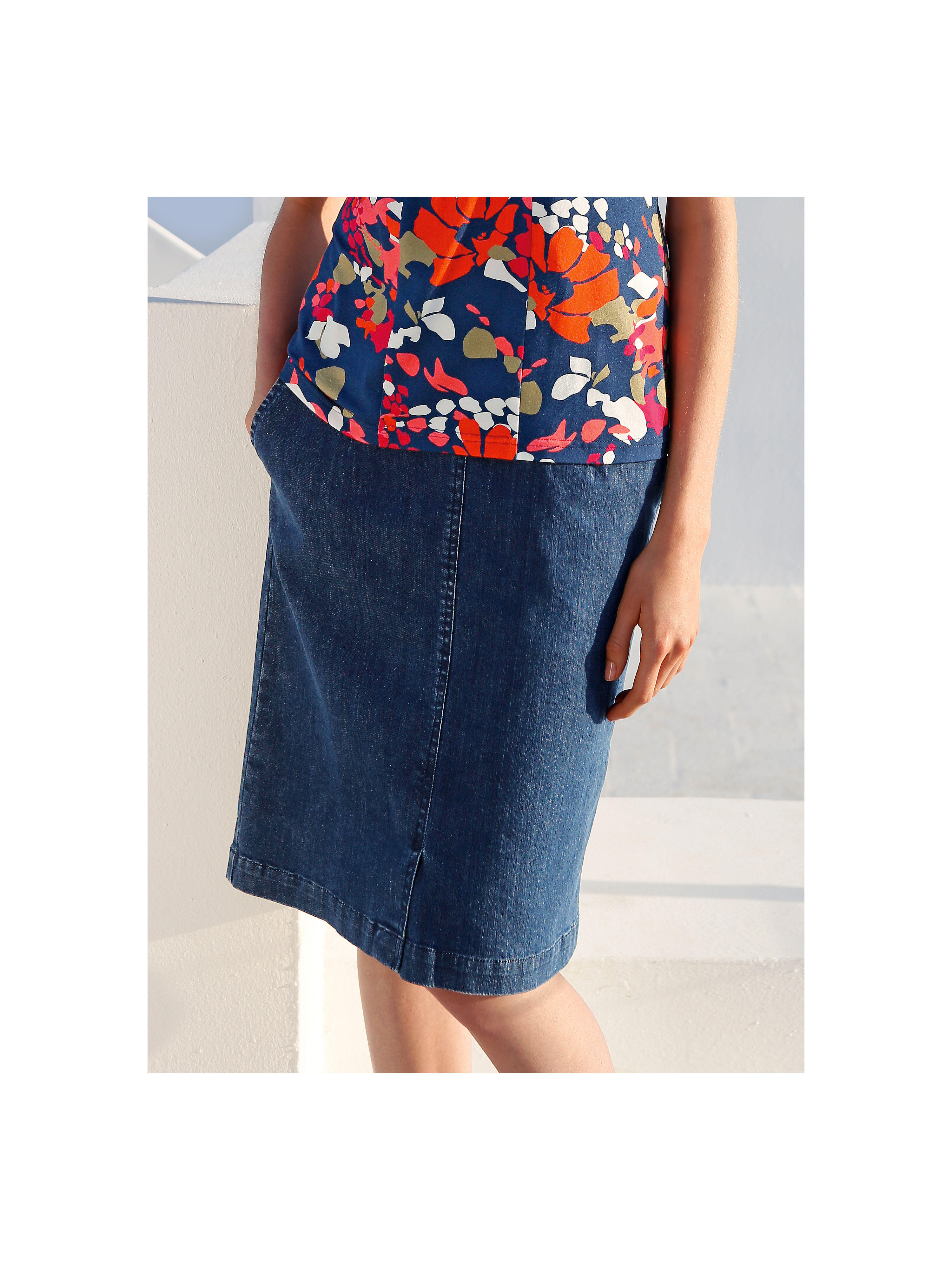 Image of Denim skirt Peter Hahn denim