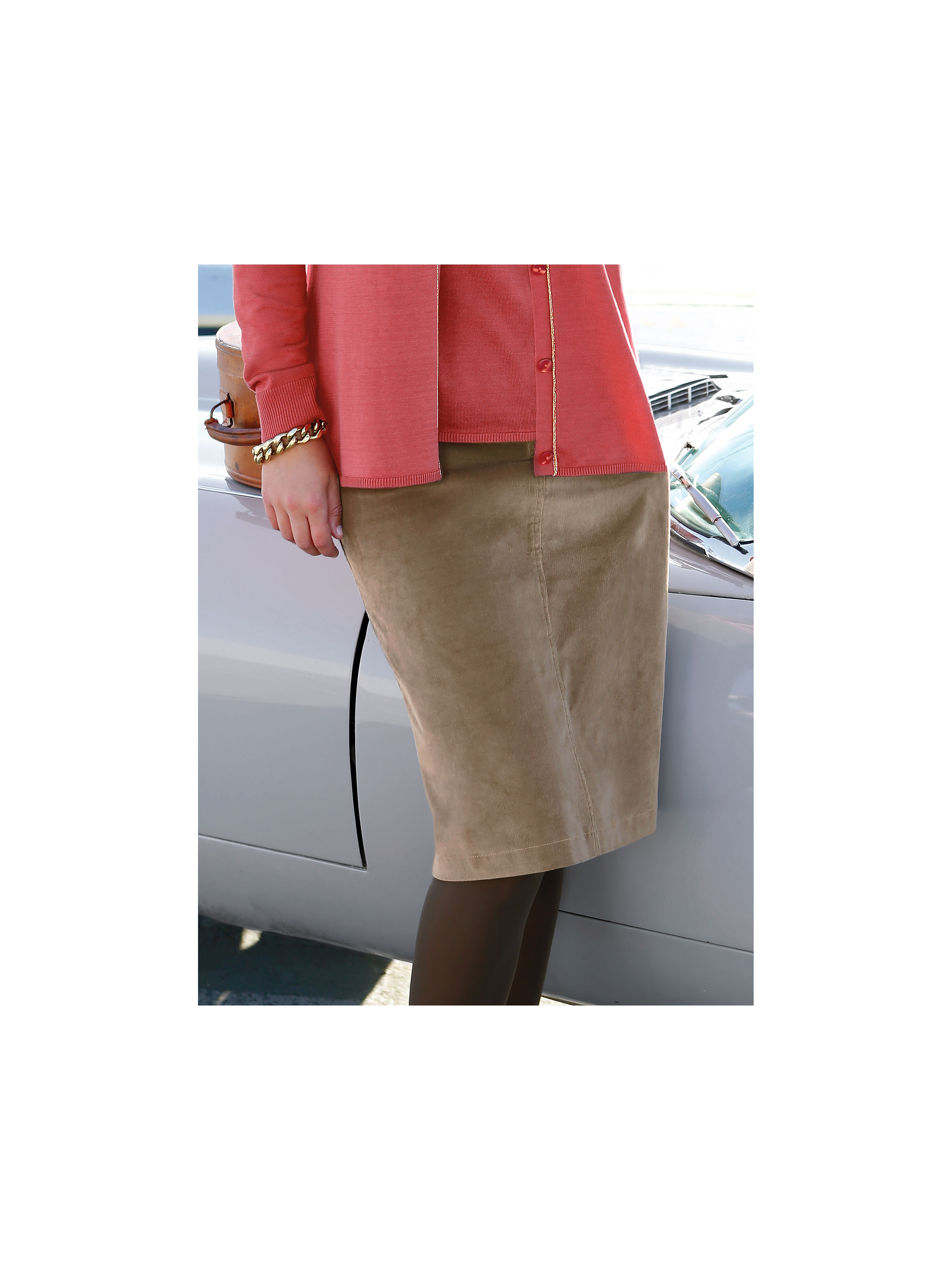 Image of Corduroy skirt Anna Aura brown