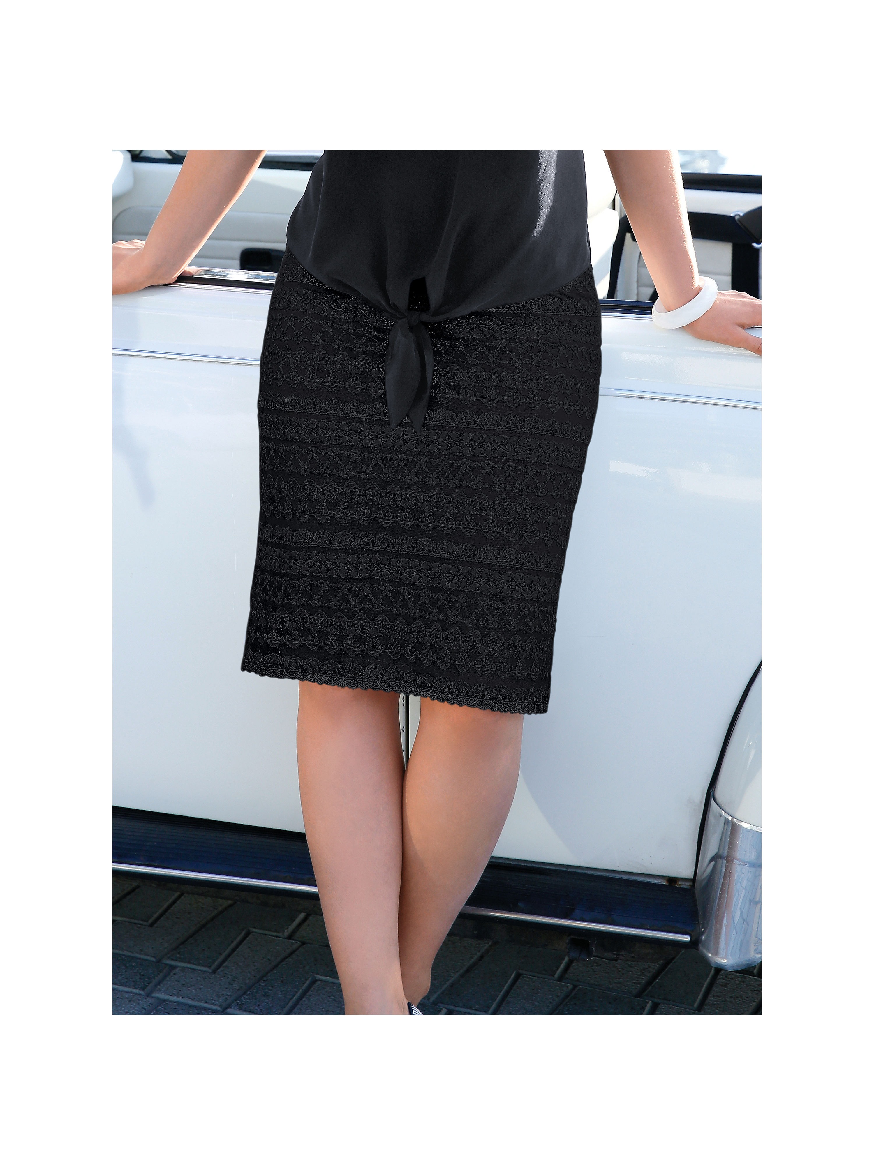 Image of Lace skirt Anna Aura black