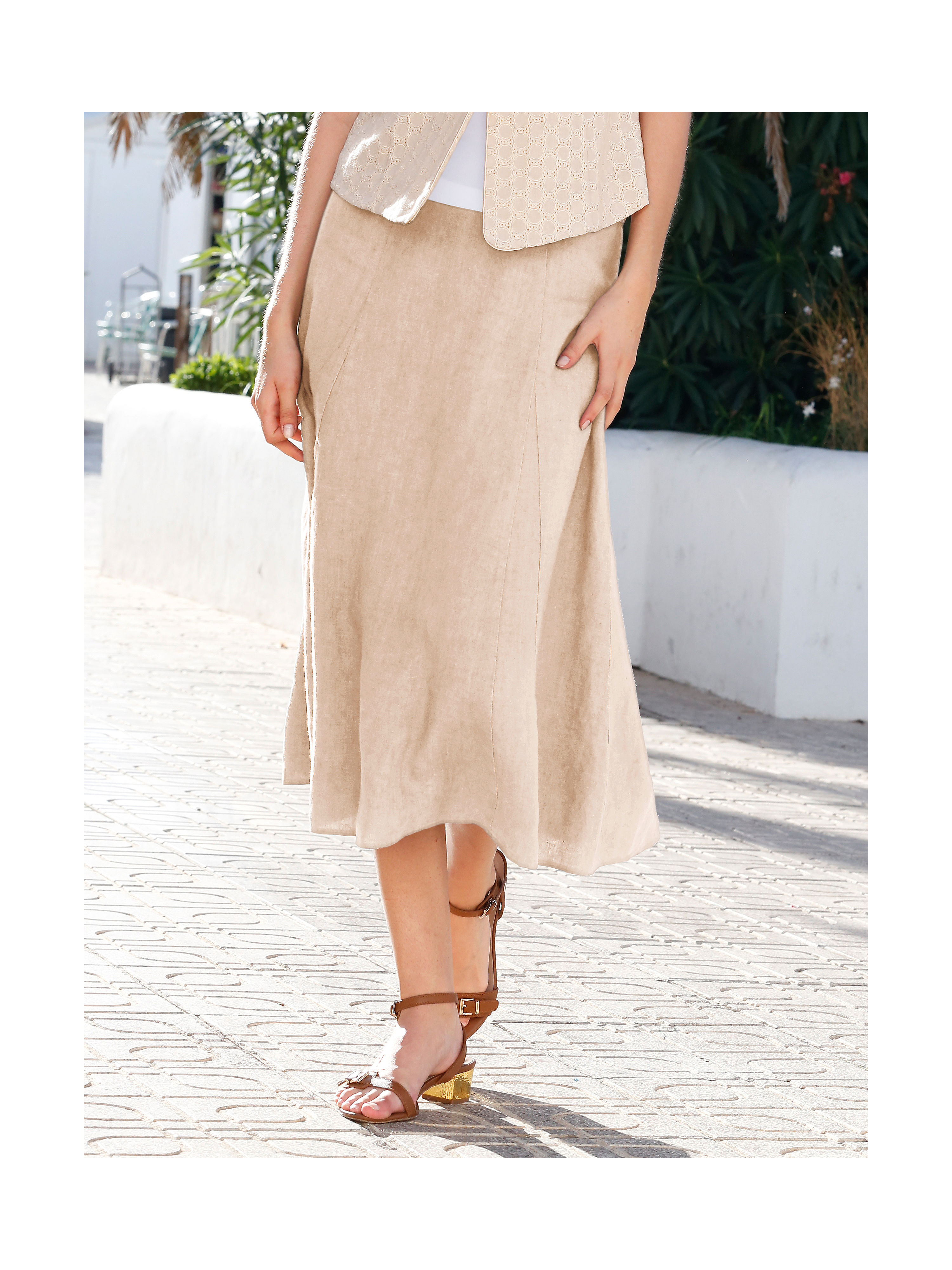 Image of Skirt Peter Hahn orange