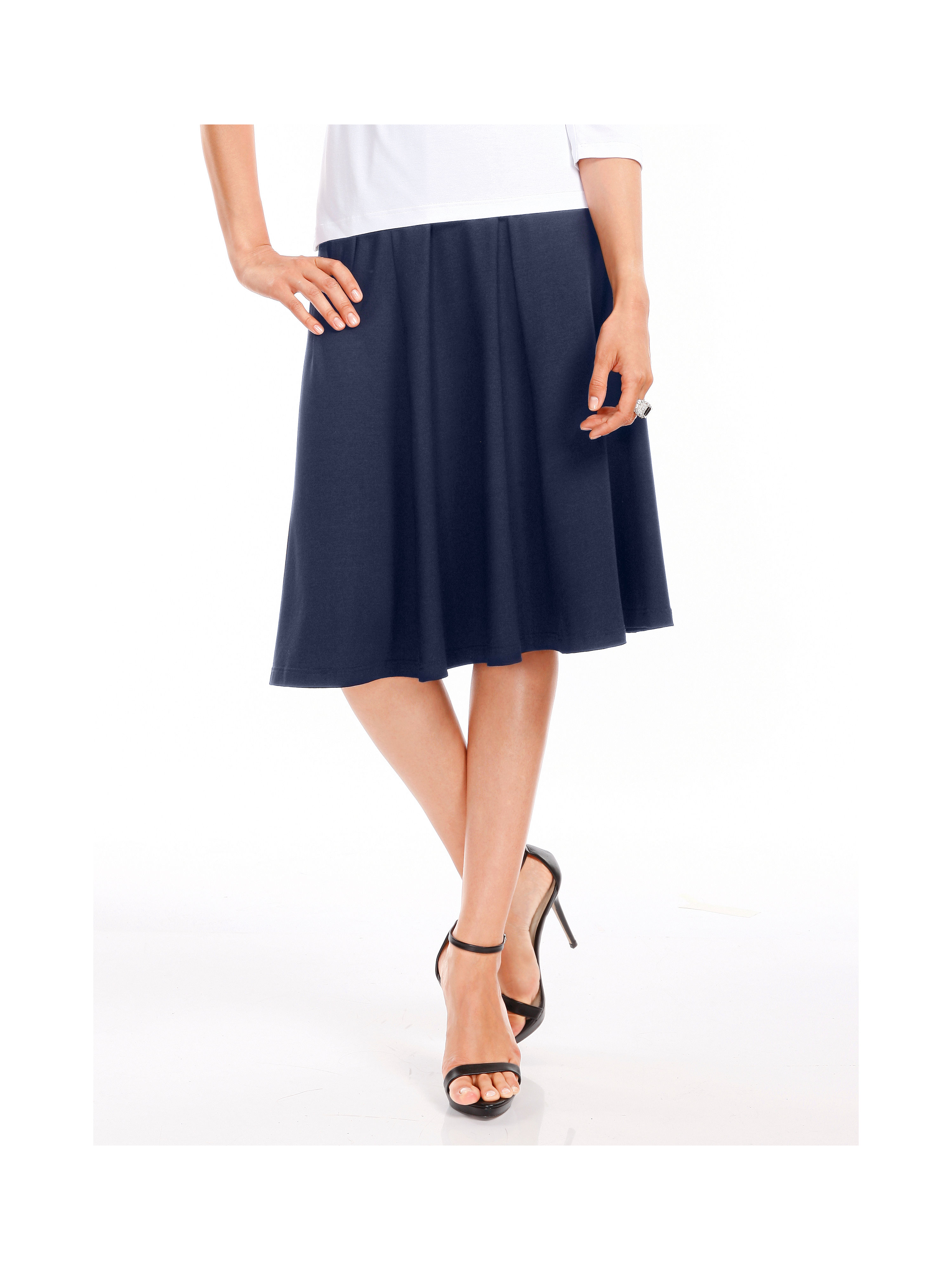 Image of Jersey skirt Peter Hahn blue