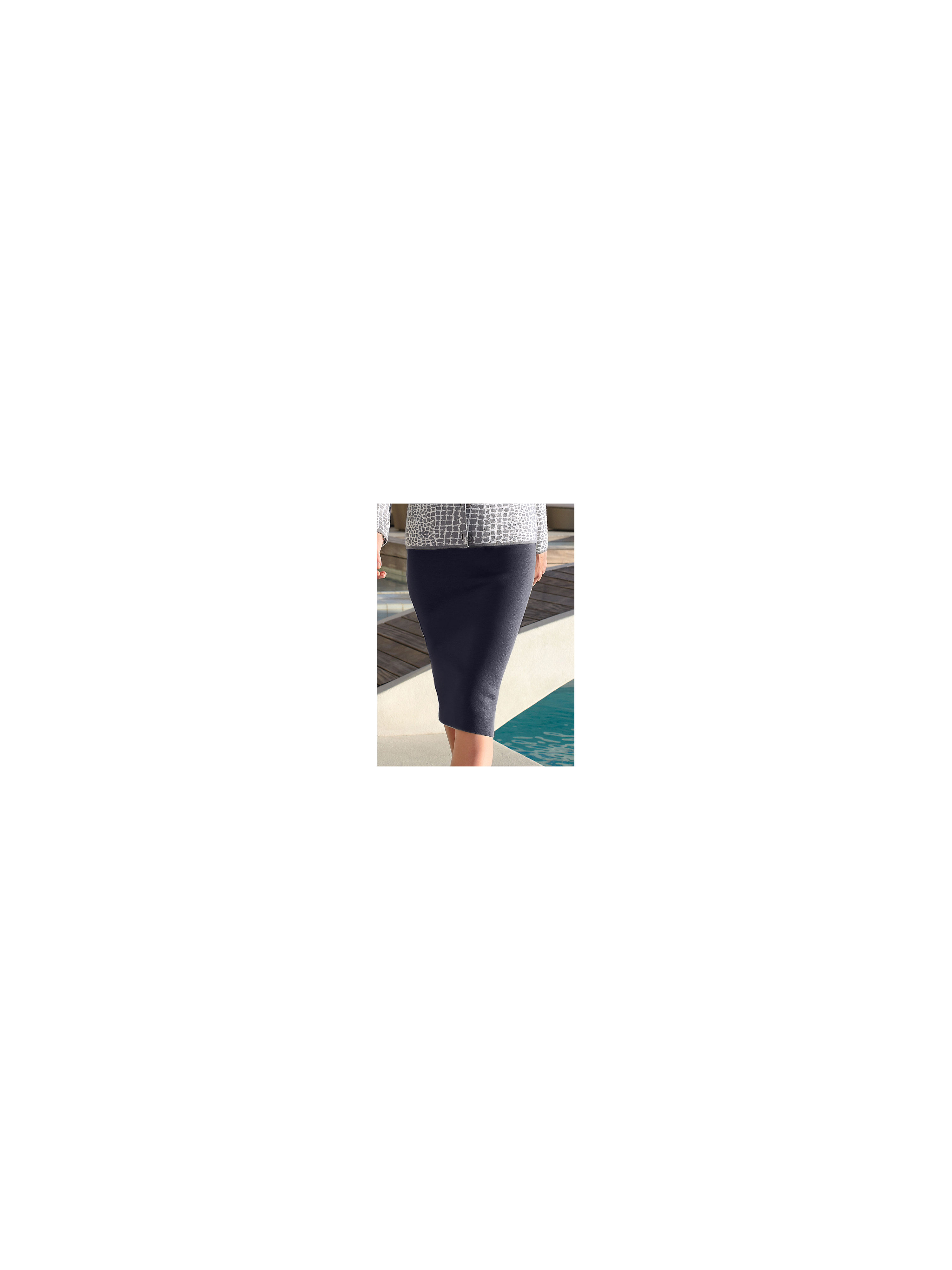 Image of Knitted skirt Peter Hahn blue