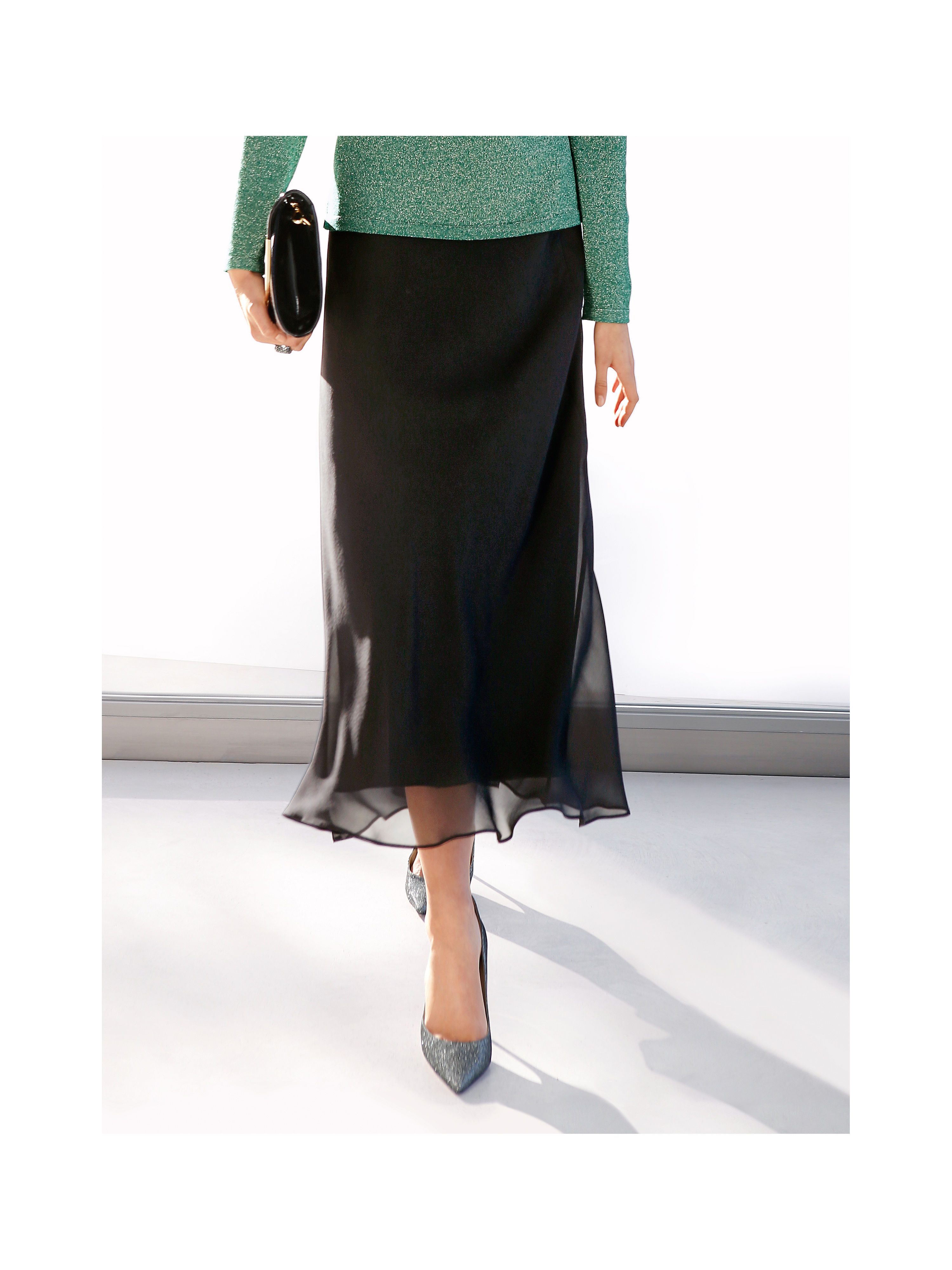 Image of Skirt Peter Hahn black size: 10