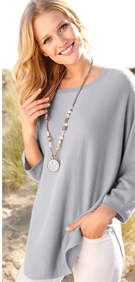 Pullover in reinem Kaschmir mit 3/4-Arm (88379388)