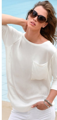 Blusen-Shirt mit 3/4-Arm (88659188)