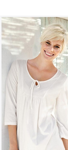 Tunika mit 3/4-Arm aus 100% Baumwolle (90371688)