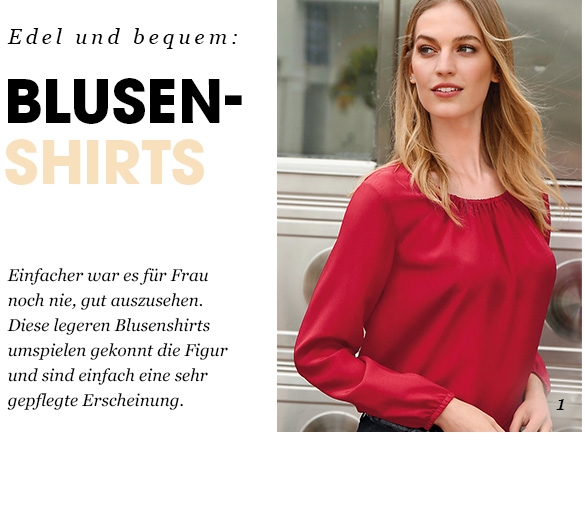 Schlupf-Bluse in 100% Seide (72712688)