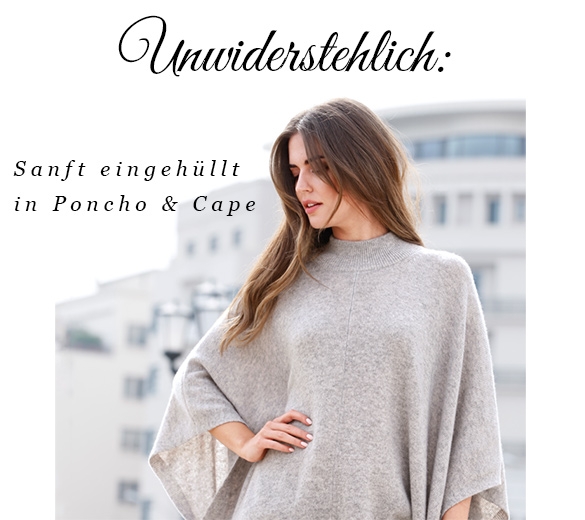 Poncho aus 100 % Schurwolle (82218988)