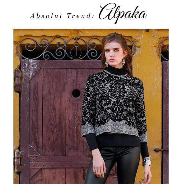 Kurz-Strickjacke aus 100 % Alpaka (83217388)