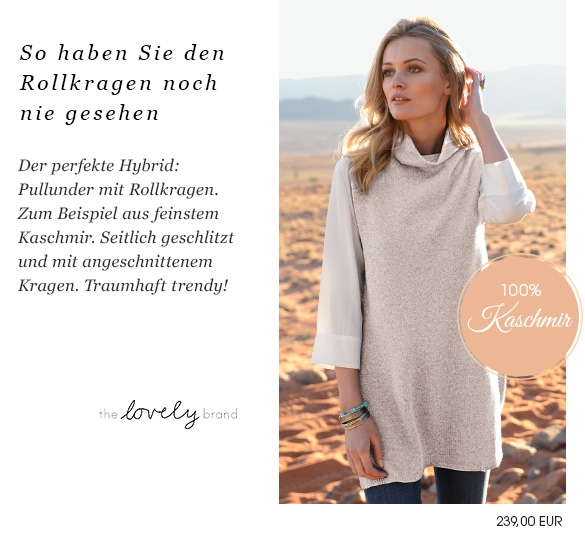 Stehkragen Pullover ohne Arm aus 100% Kaschmir (80969288)