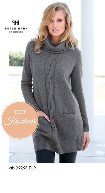 Longpullover mit Rollkragen aus reinem Kaschmir (90635788)